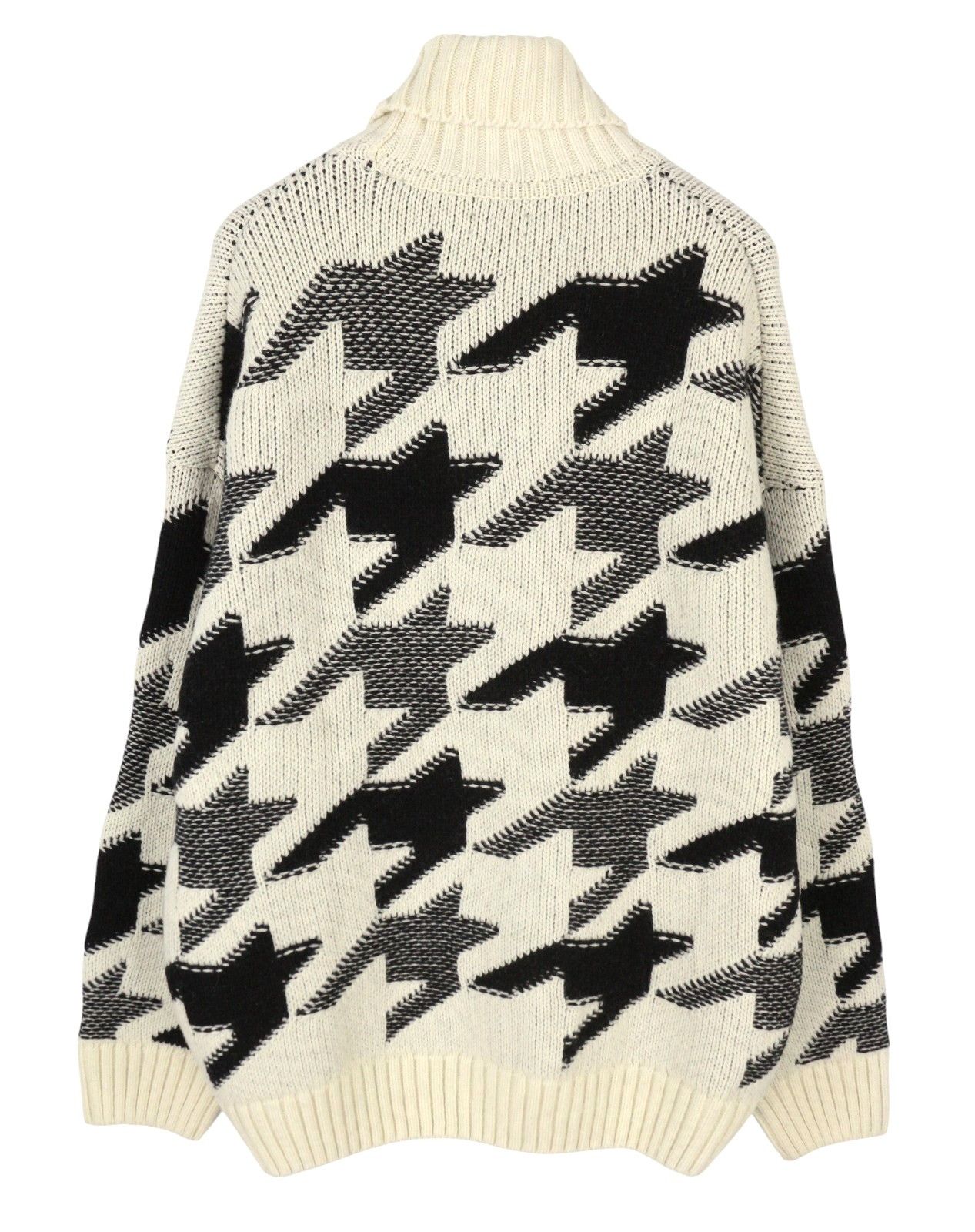 Gant HOUNDSTOOTH ROLLNECK XL Cream Wool Blend Jumper 87246 Size US XL / EU 56 / 4 - 4 Thumbnail