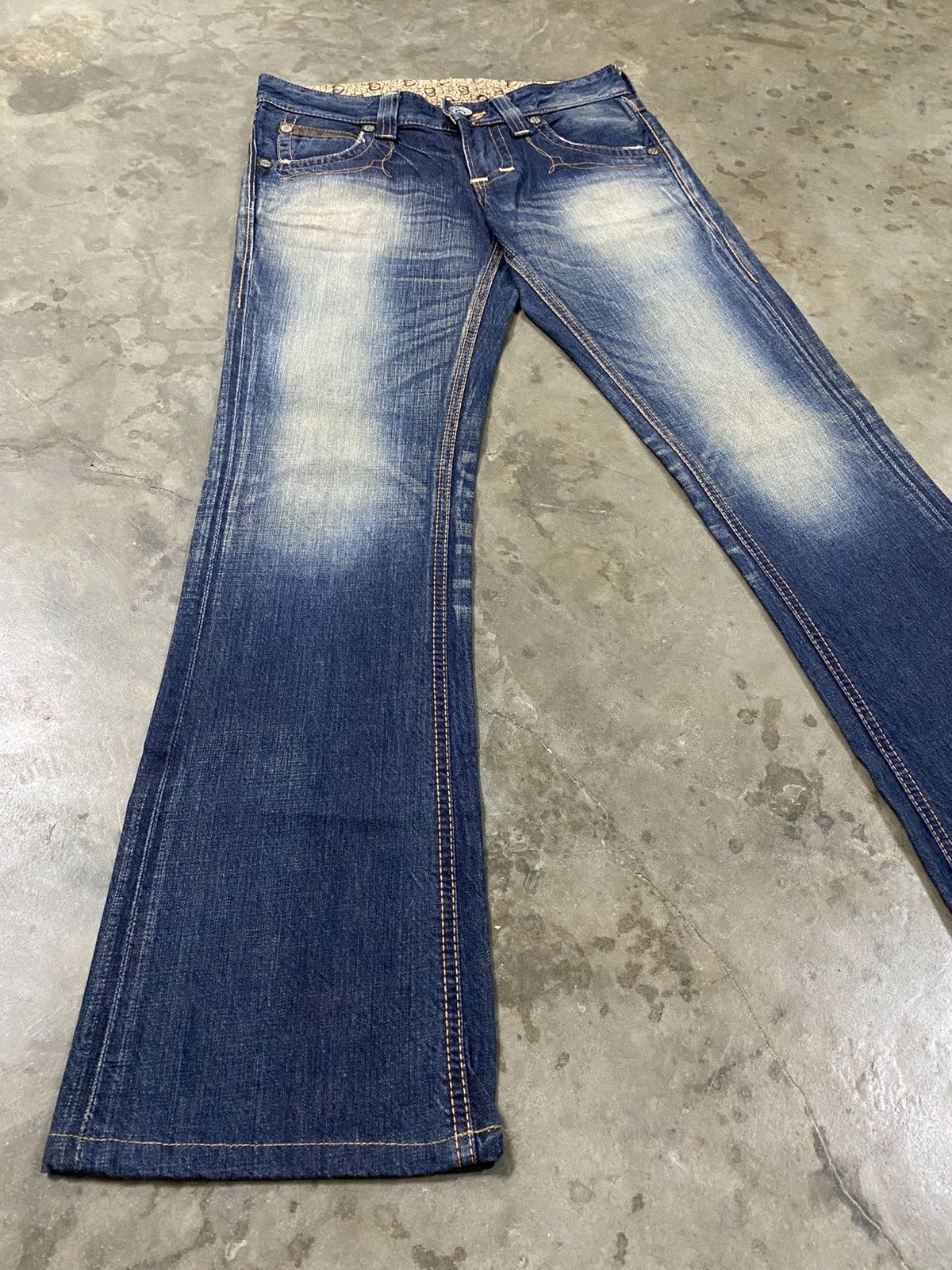 Tornado Mart Flare Jeans Edwin Mud Rusty Low Rise Boot Cut @300 Size US 28 / EU 44 - 7 Thumbnail