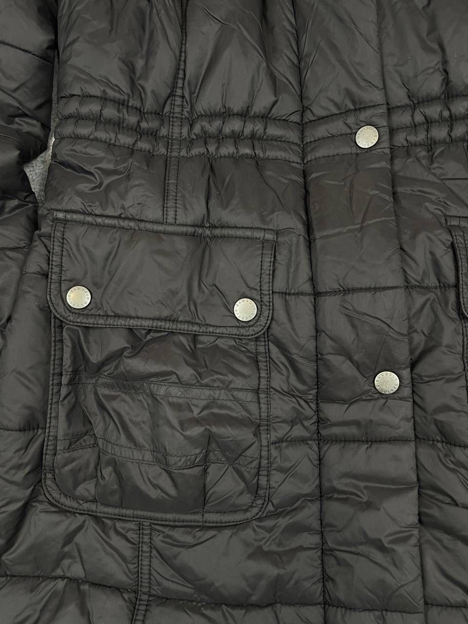Barbour Barbour Women Quilted Long Parka Coat Black Fur Hood Beacon Size M / US 6-8 / IT 42-44 - 3 Thumbnail