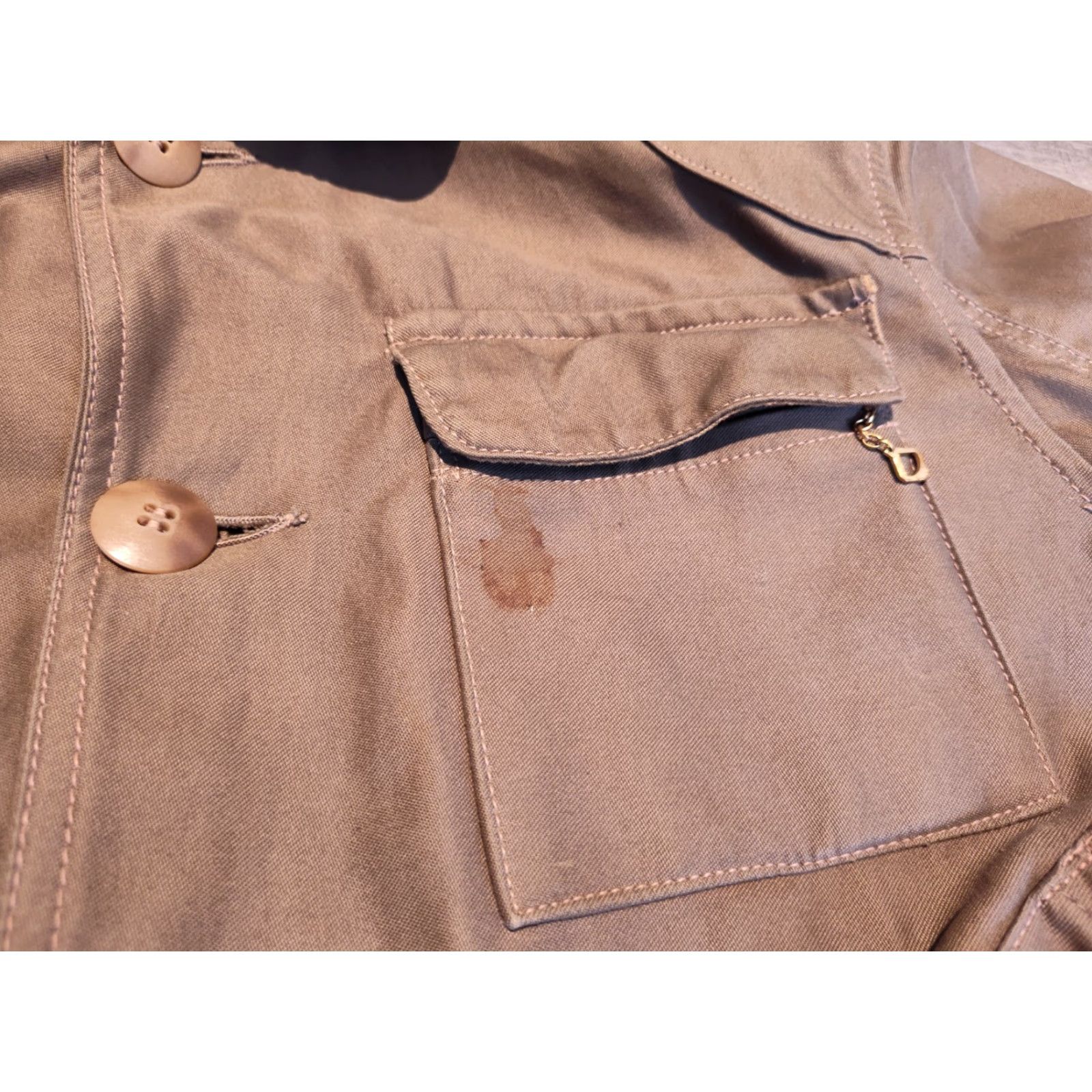 Vintage VINTAGE American Field Chore Jacket Workwear 1940s Brown Cotton M/L? Mens Size US M / EU 48-50 / 2 - 5 Thumbnail