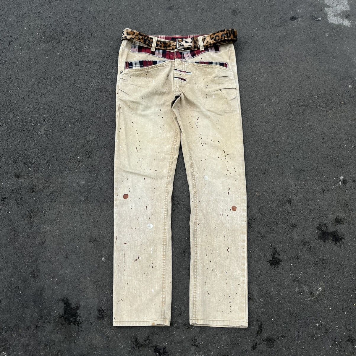 Japanese Brand Y2K Studded Denim Pants ILDF Size US 29 - 1 Thumbnail