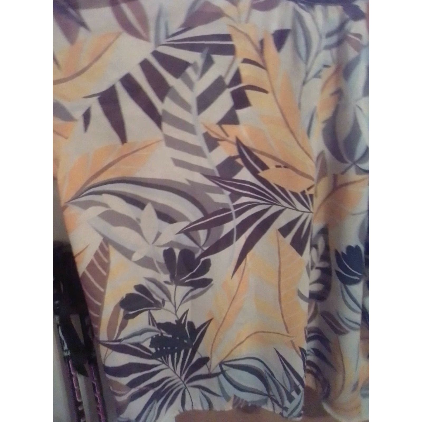 Vintage WOMEN'S Chelsea STUDIO Top BLOUSE SZ. 30W POLYESTER FLORAL PRINT SS Thin Cthru Size 4XL / US 24-26 - 6 Thumbnail