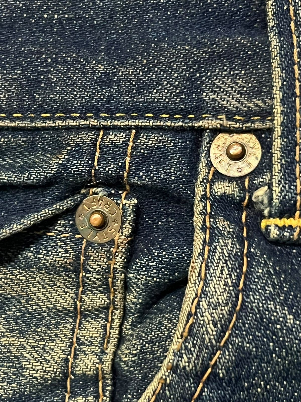Evisu Vintage Archive EVIS Japanese Selvedge Denim | Early EVISU Size US 29 - 12 Thumbnail