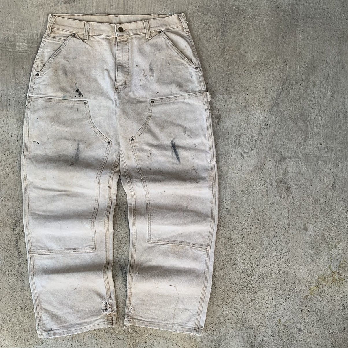Carhartt Distressed Carhartt carpenter Double knee B136-BRN sun faded Size US 34 / EU 50 - 3 Thumbnail