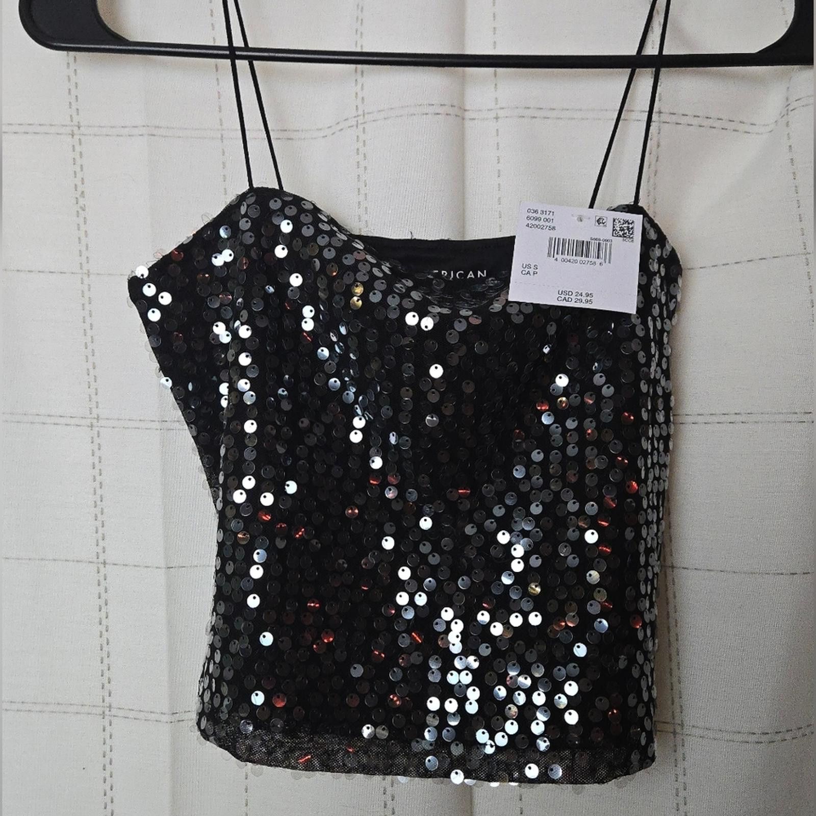 American Eagle Outfitters AE Sequin Cami Size S / US 4 / IT 40 - 2 Thumbnail