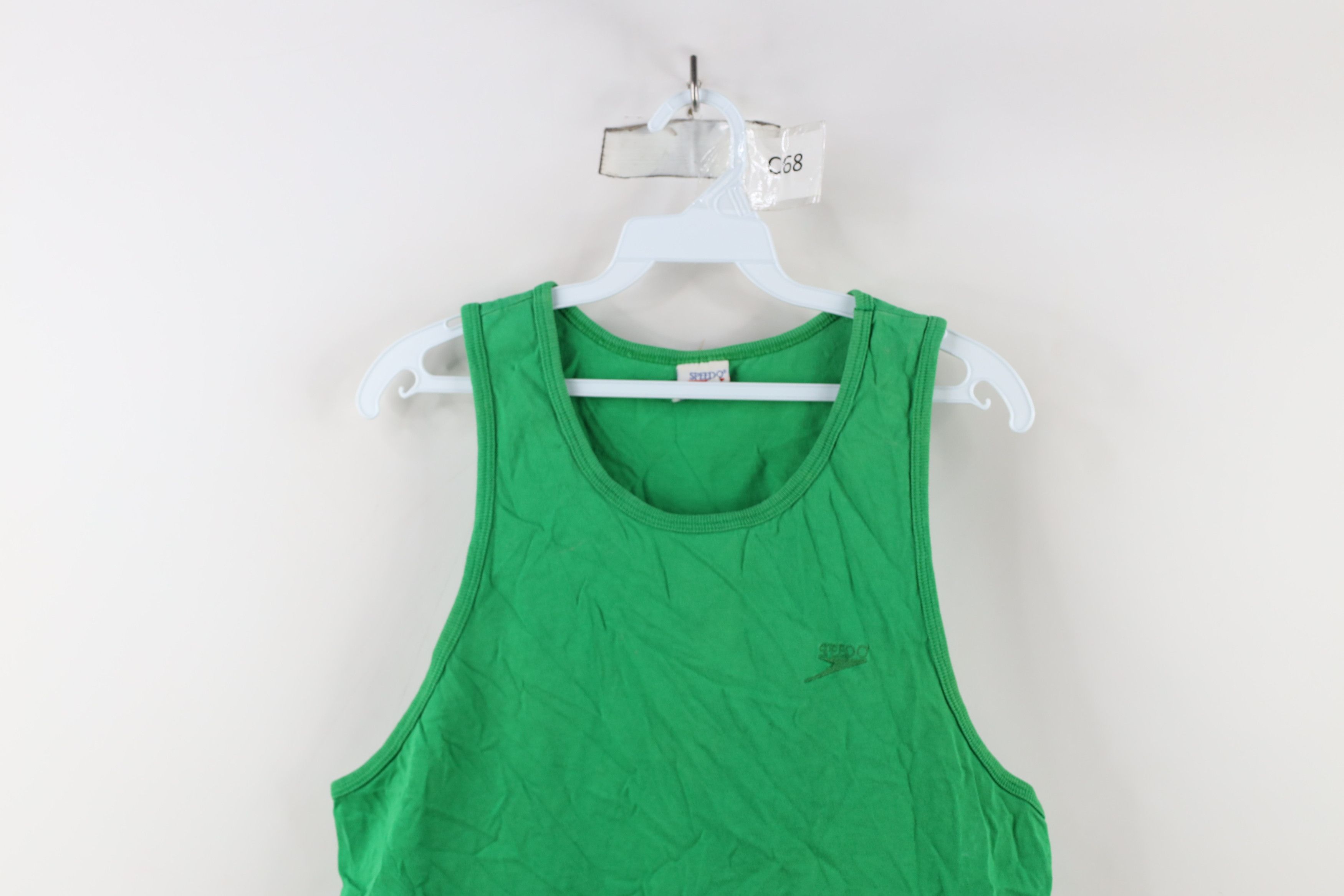 Speedo × Vintage Vintage 90s Speedo Tank Top T-Shirt Kelly Green Cotton USA Size US M / EU 48-50 / 2 - 2 Thumbnail