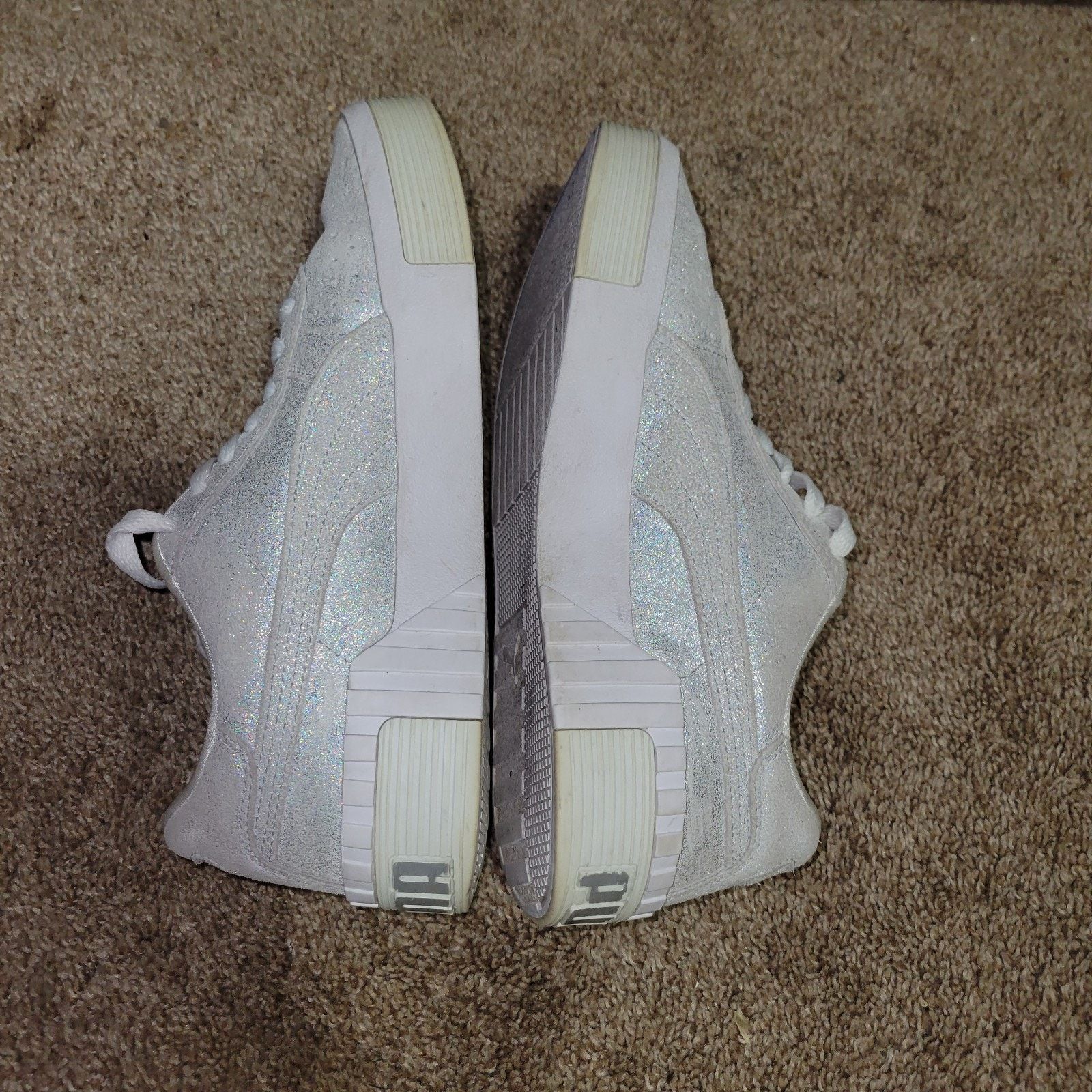 Puma Puma Cali Shimmer Silver Women's Shoes Size US 7 Size US 7 / IT 37 - 2 Thumbnail