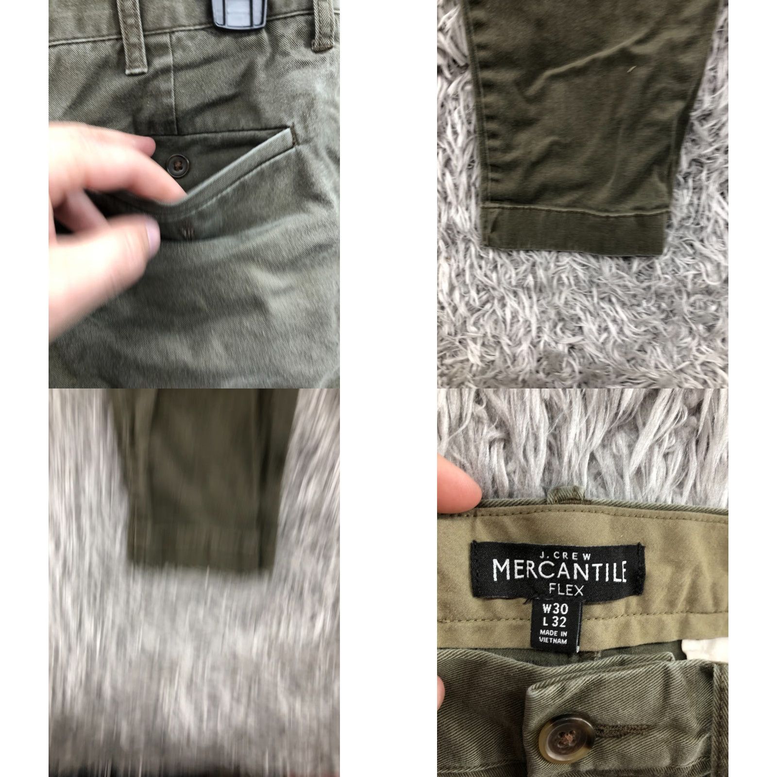 J.Crew J.Crew Mercantile Chino Pants Mens 30x30 Green Slimming Comfort 5-Pocket Workwear Flat Front Straight Leg Button Zipper Logo Vintage: No Size US 30 / EU 46 - 8 Thumbnail