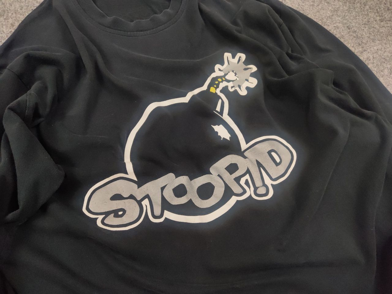 Vintage Stoopid Skater Skateboard Vintage Bomb Long Sleeve Tshirt Size US L / EU 52-54 / 3 - 5 Thumbnail
