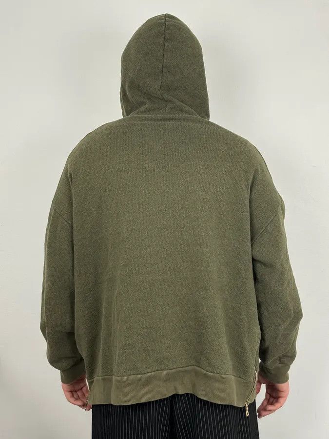 Balmain AW2017 Balmain Khaki Green Relaxed Hoodie Size US XL / EU 56 / 4 - 3 Thumbnail