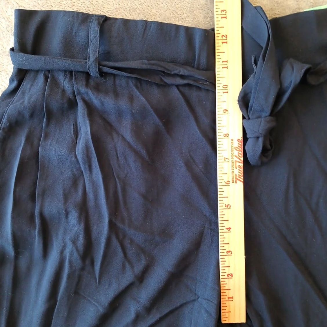 Vintage Maurices Ankle Pants Womens XL Blue Lightweight Belted Pockets Regular Inseam 32.5 in Pockets Size 40" / US 18 - 4 Thumbnail