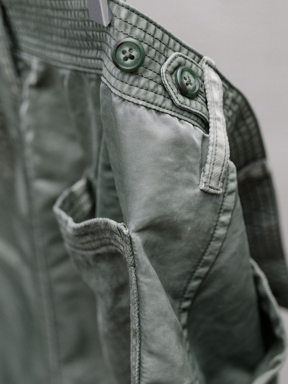 Porter Classic Porter Classic SUPER NYLON MASH BAKER PANTS - OLIVE Size US 34 / EU 50 - 4 Thumbnail