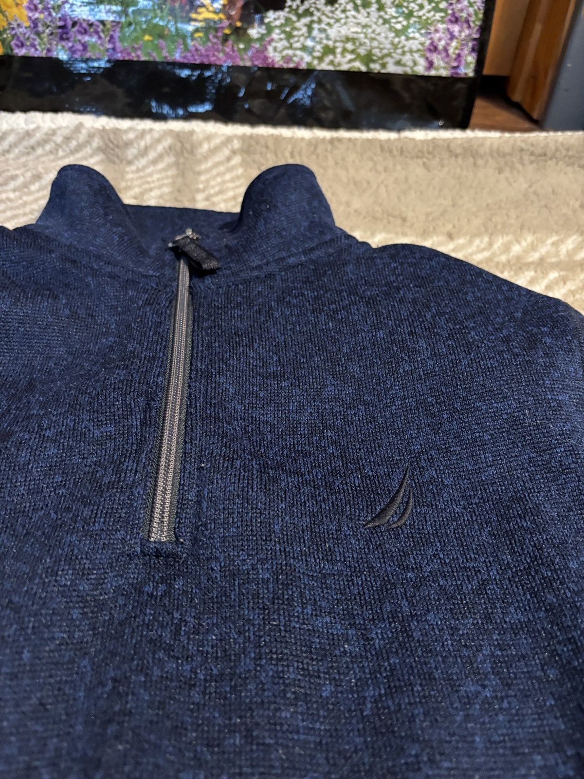 Nautica Navy Blue Nautica quarter zip knit Size US S / EU 44-46 / 1 - 2 Thumbnail