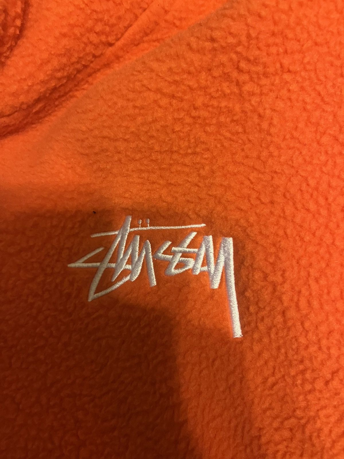 Stussy Orange Stussy sherpa hoodie Size US M / EU 48-50 / 2 - 3 Thumbnail