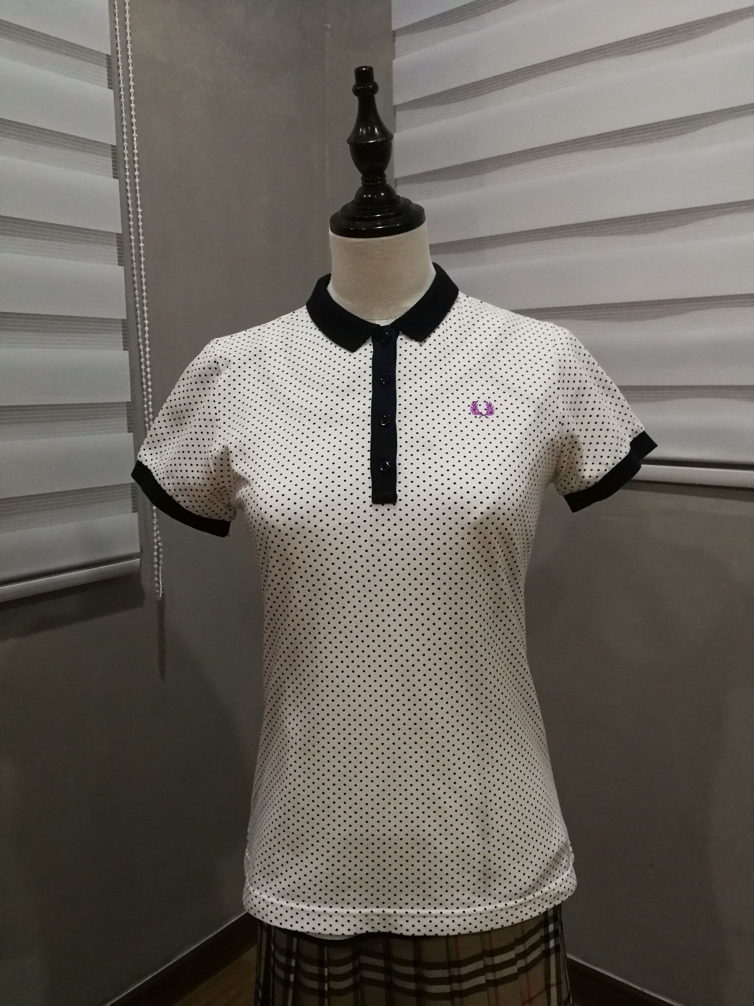 Fred Perry FRED PERRY POLKADOT woman polo XS 1847 Size XS / US 0-2 / IT 36-38 - 1 Thumbnail