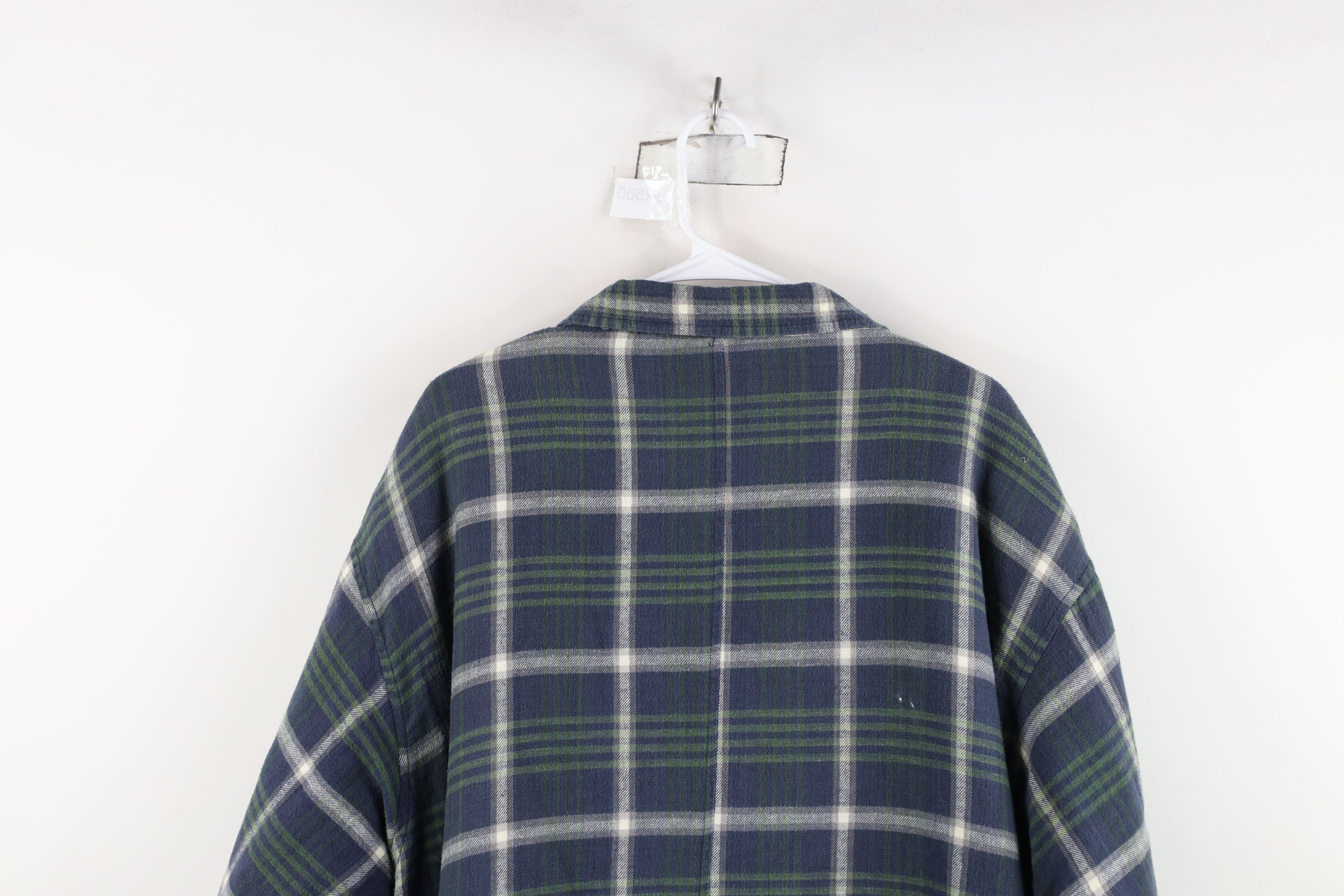 Vintage Vintage 90s Streetwear Fleece Lined Flannel Shirt Jacket Size US XXL / EU 58 / 5 - 13 Thumbnail