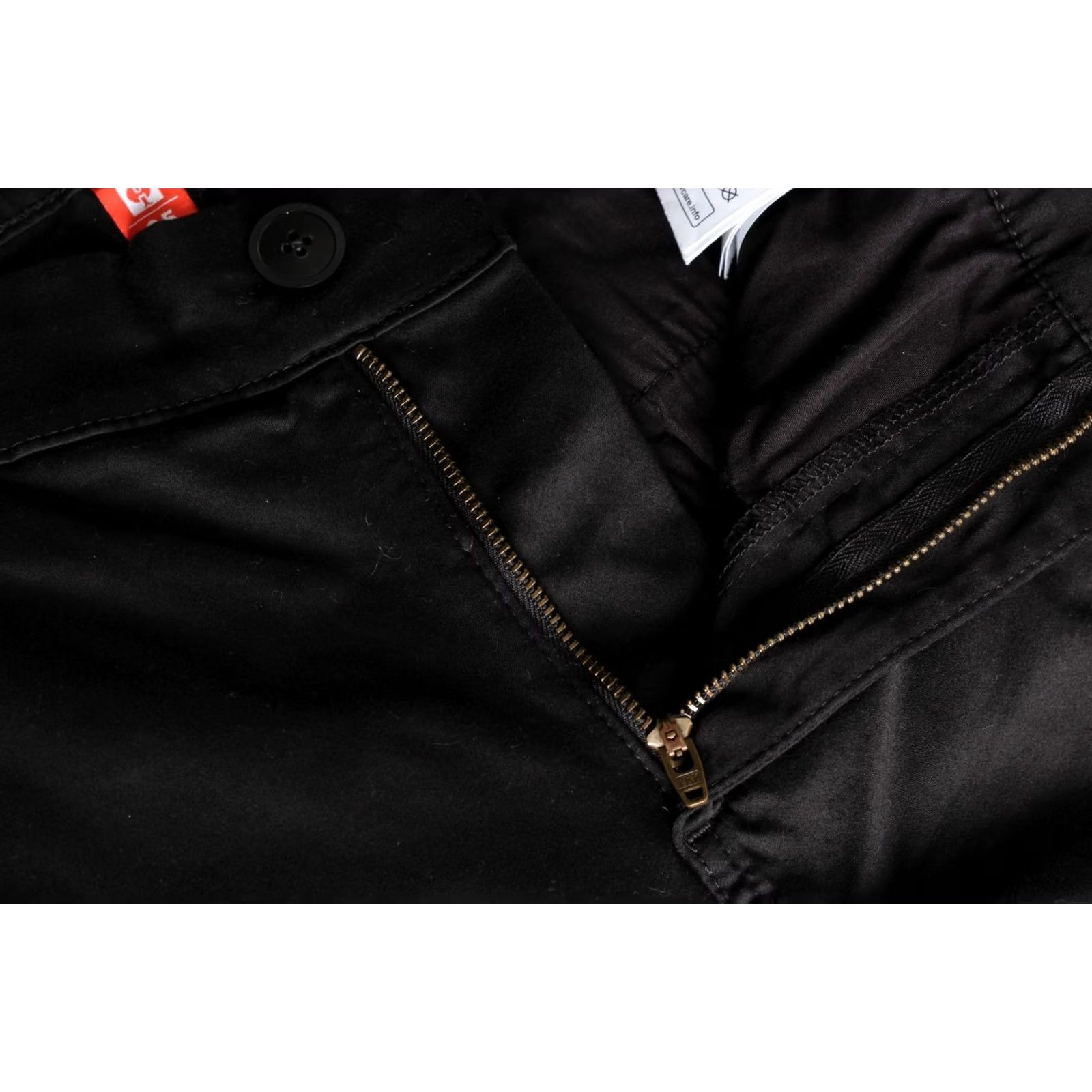 Vintage VINTAGE ENGELBERT STRAUSS Chino Stretch Pants Trousers Men 34 W34 L30 Black DZ7202 Size US 34 / EU 50 - 3 Thumbnail