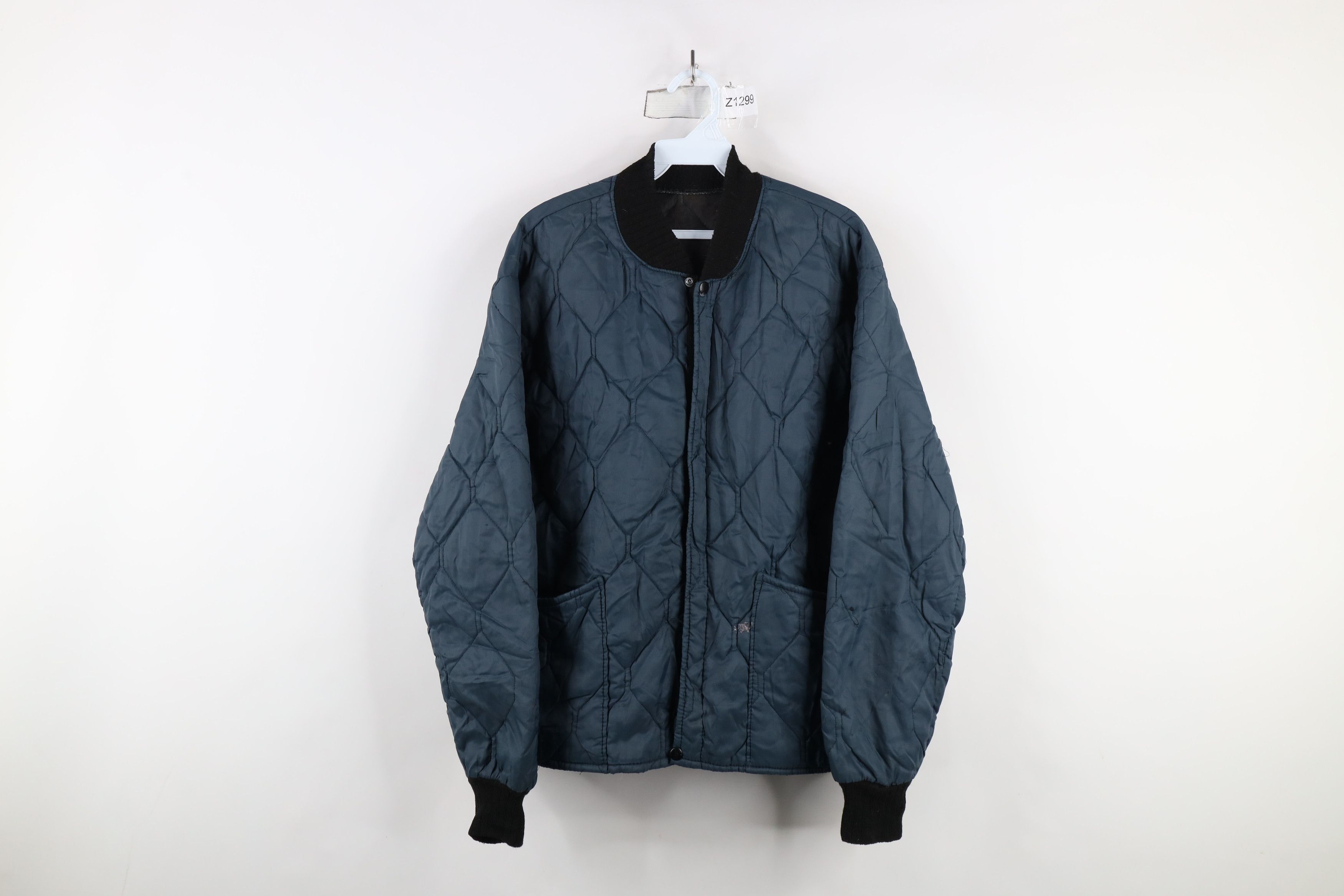 Vintage Vintage 70s Streetwear Quilted Workwear Mechanic Jacket USA Size US L / EU 52-54 / 3 - 1 Thumbnail