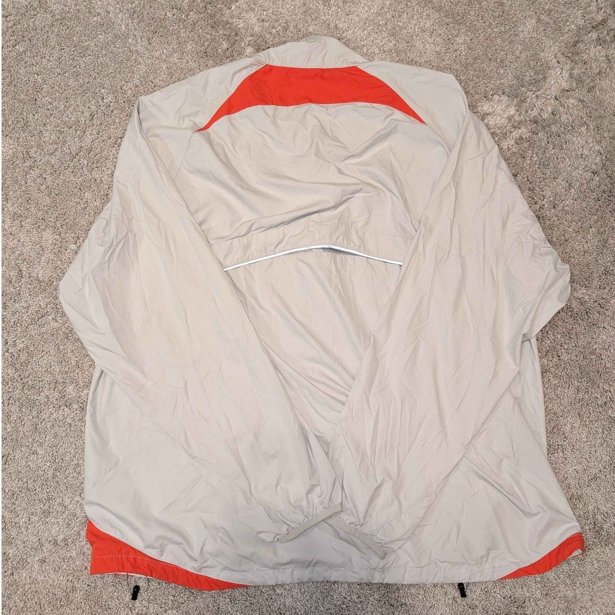 Nike Nike Windbreaker Jacket – Light Grey / Orange – Men’s XXL Size US XXL / EU 58 / 5 - 3 Thumbnail