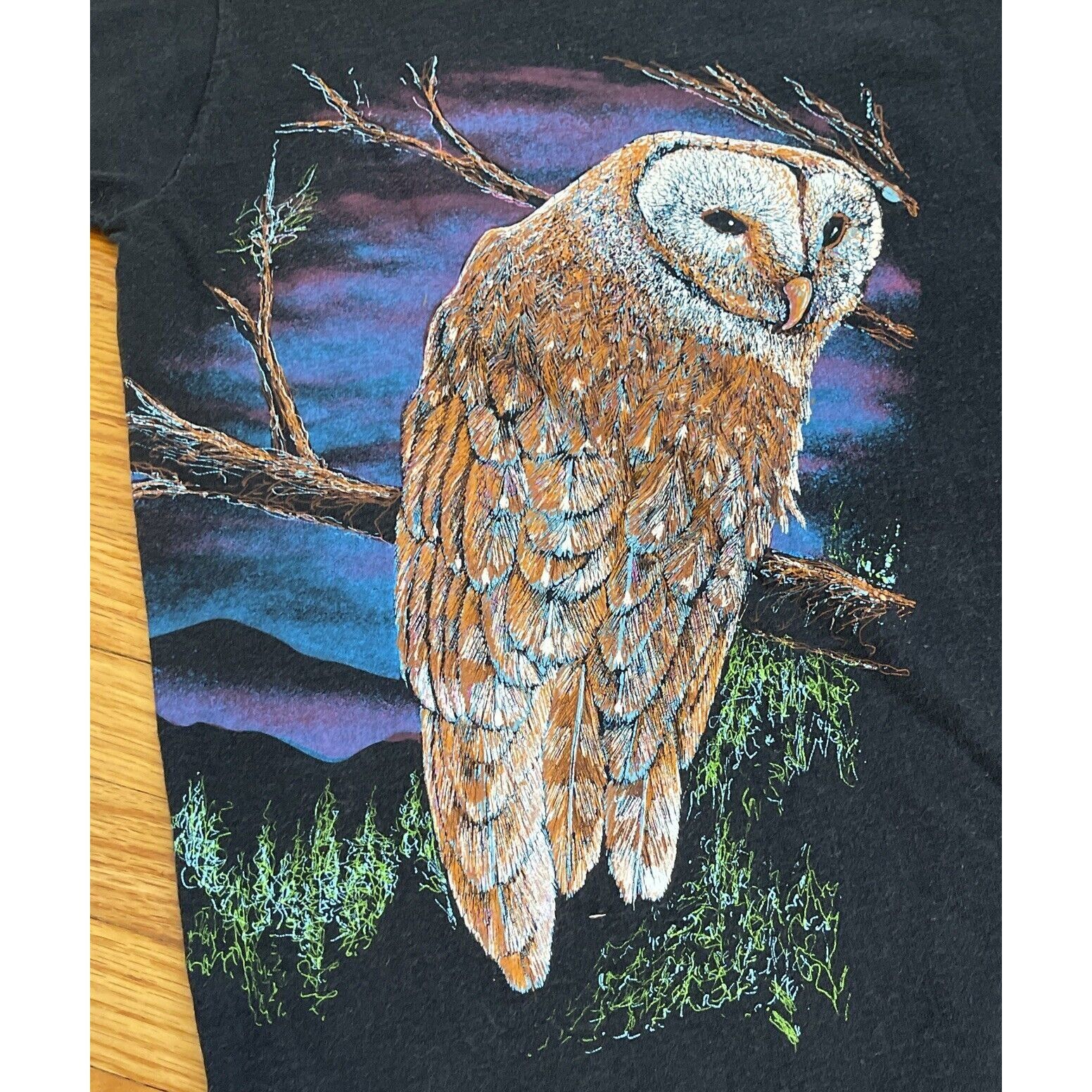 Other VTG 90s XXL 2XL Lake Tahoe Barn Owl Nature Habitat Single St Size US XXL / EU 58 / 5 - 11 Thumbnail