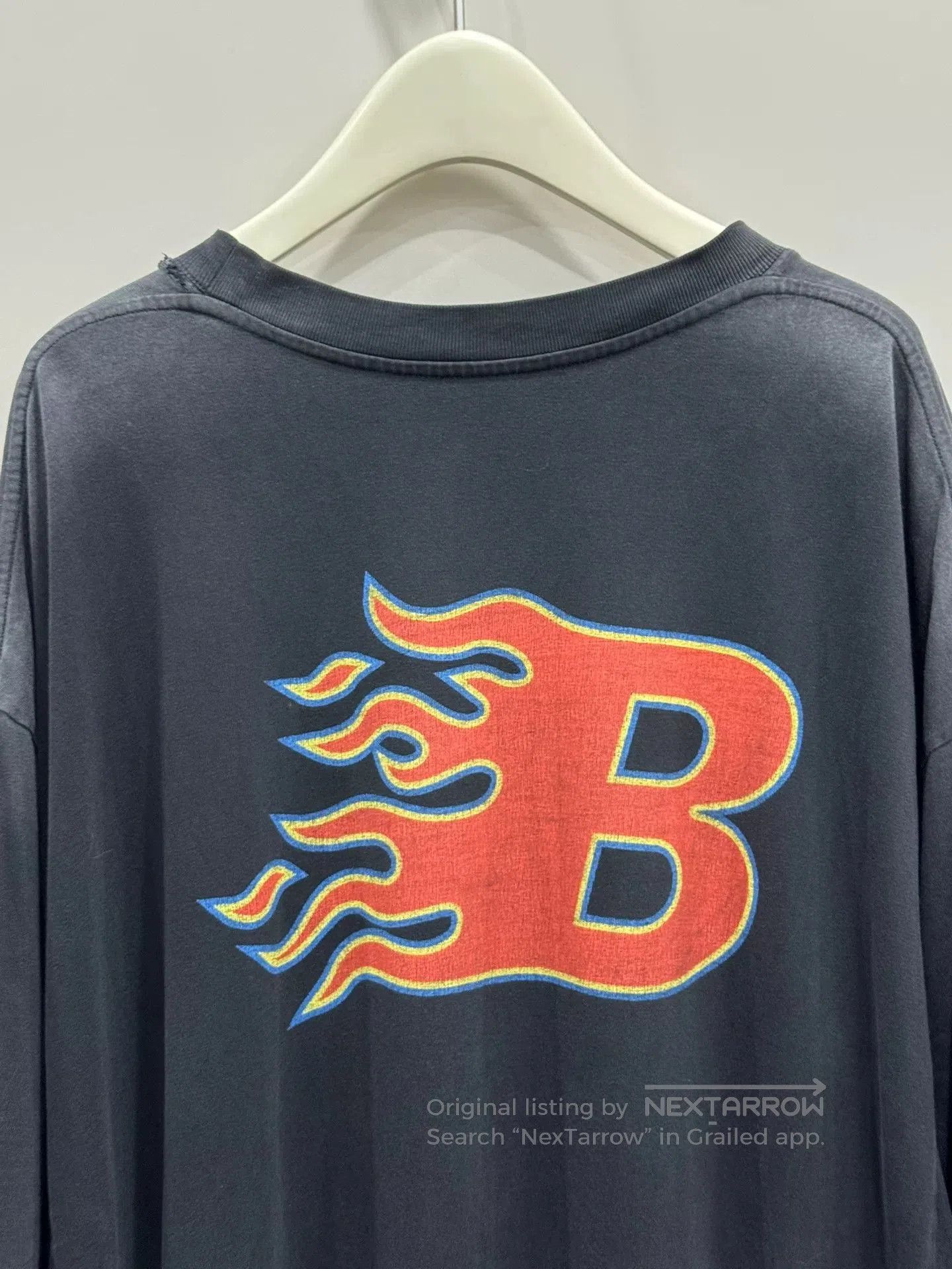 Balenciaga Balenciaga Vintage Flame Print T-Shirt Size S. Size US S / EU 44-46 / 1 - 5 Thumbnail