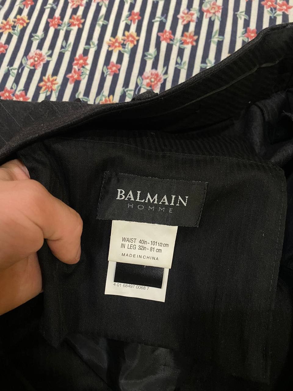 Balmain Luxury Balmain Striped Classic Fit Suit Size 44R - 6 Thumbnail