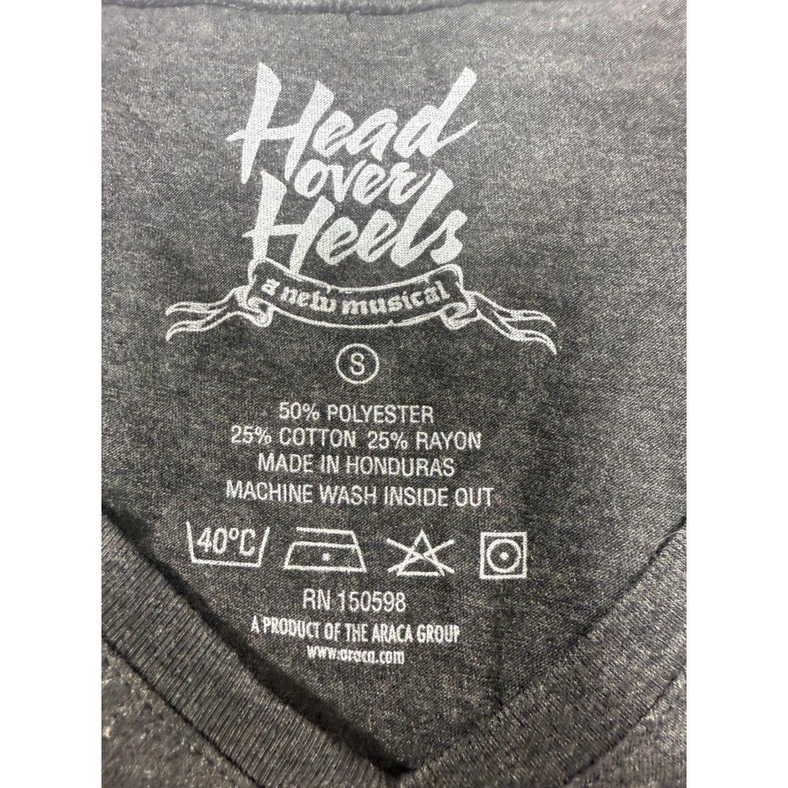 Vintage Head Over Heels Shirt Women S Grey Glitter Dolman Broadway Musical Womens Size S / US 4 / IT 40 - 5 Thumbnail