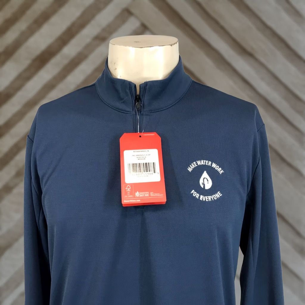 The North Face THE NORTH FACE SHIRT MEN M BLUE 1/4 ZIP PULL-OVER SHADY AMBITION Logo Pullover 90s? Size US M / EU 48-50 / 2 - 1 Thumbnail