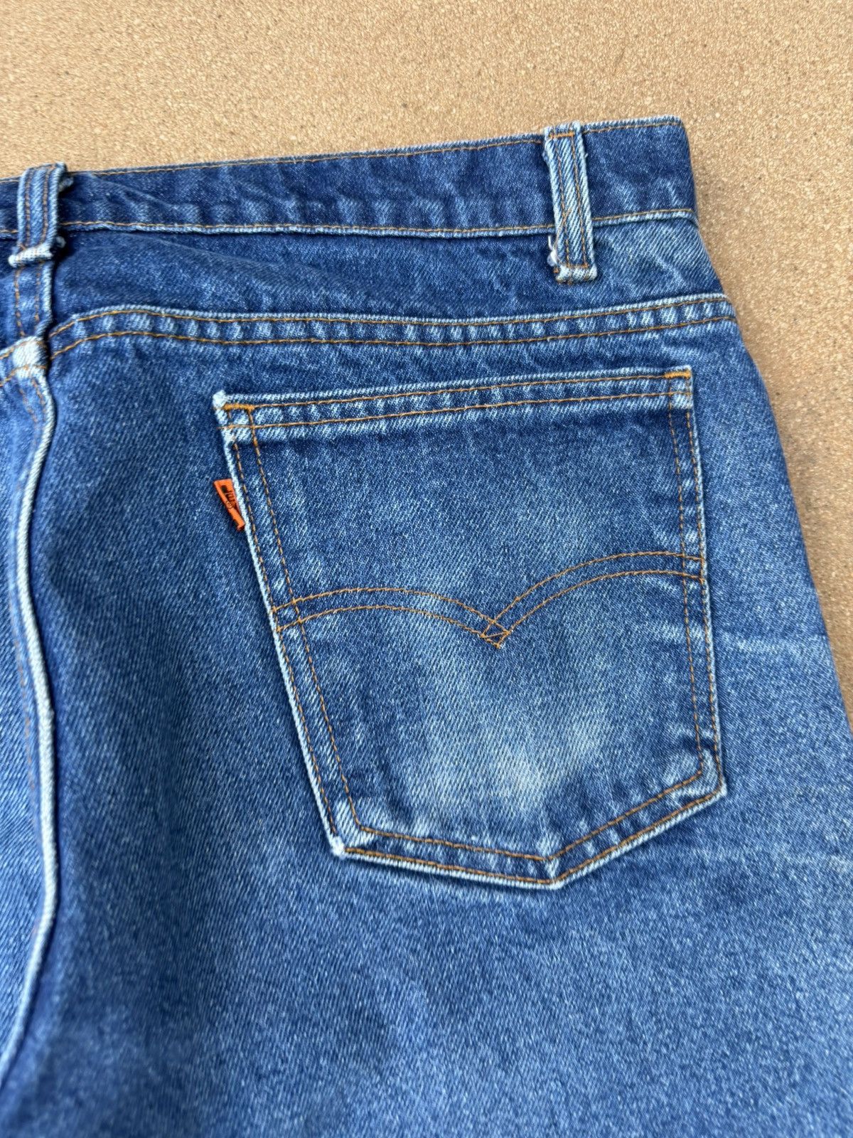 Vtg 80’s Levi’s 646 Orange Tab Bellbottom Flare Jeans 37x29