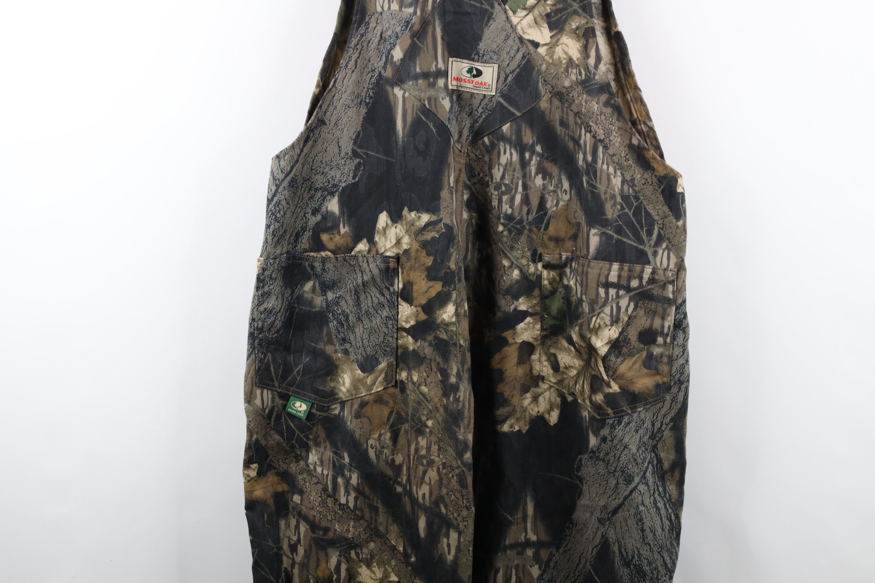 Vintage Vintage 90s Mossy Oak Camouflage Wide Leg Denim Overalls Size US L / EU 52-54 / 3 - 12 Thumbnail