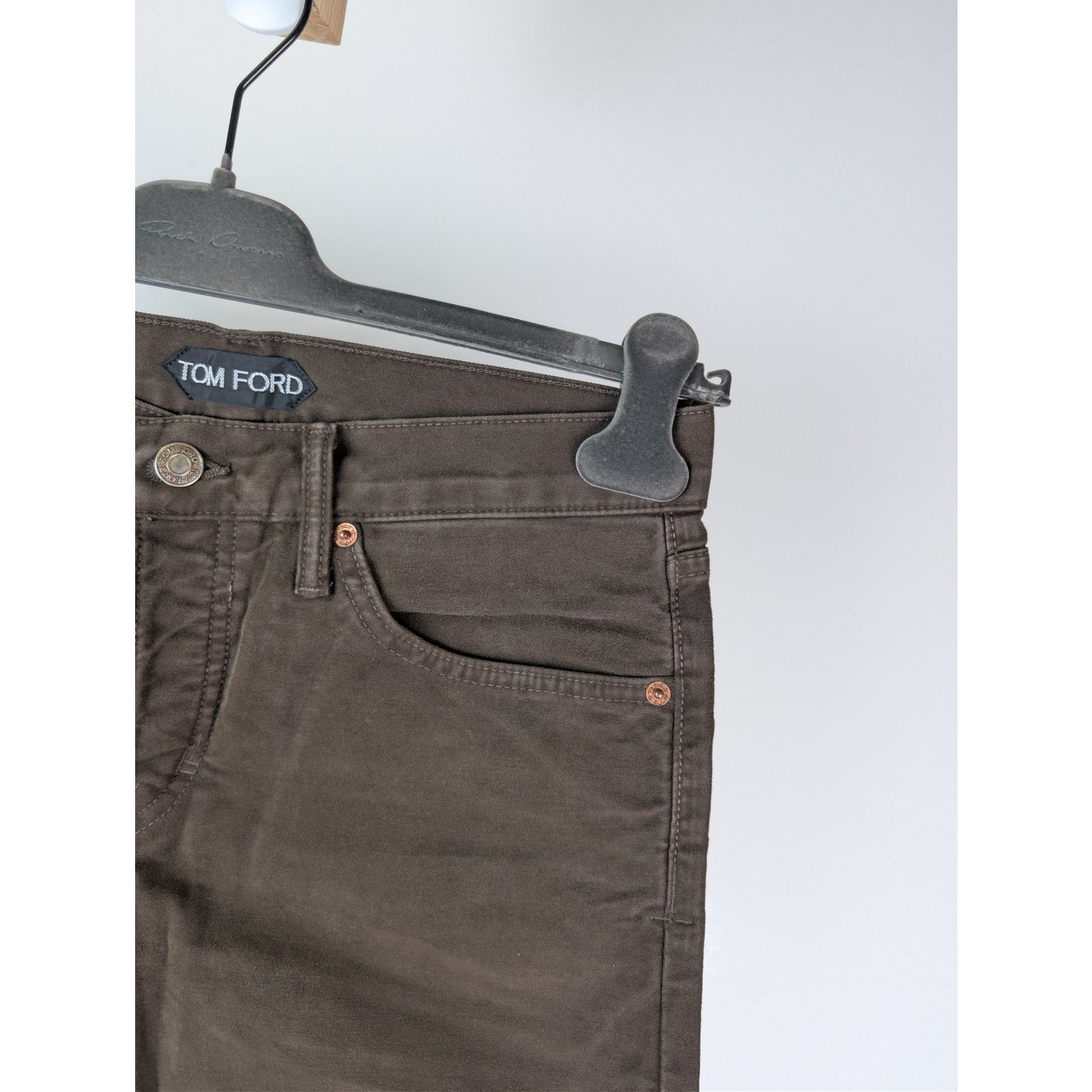 Tom Ford o1rshd1 Slim Fit Denim Jeans in Cafe Brown 30 Size US 30 / EU 46 - 4 Thumbnail