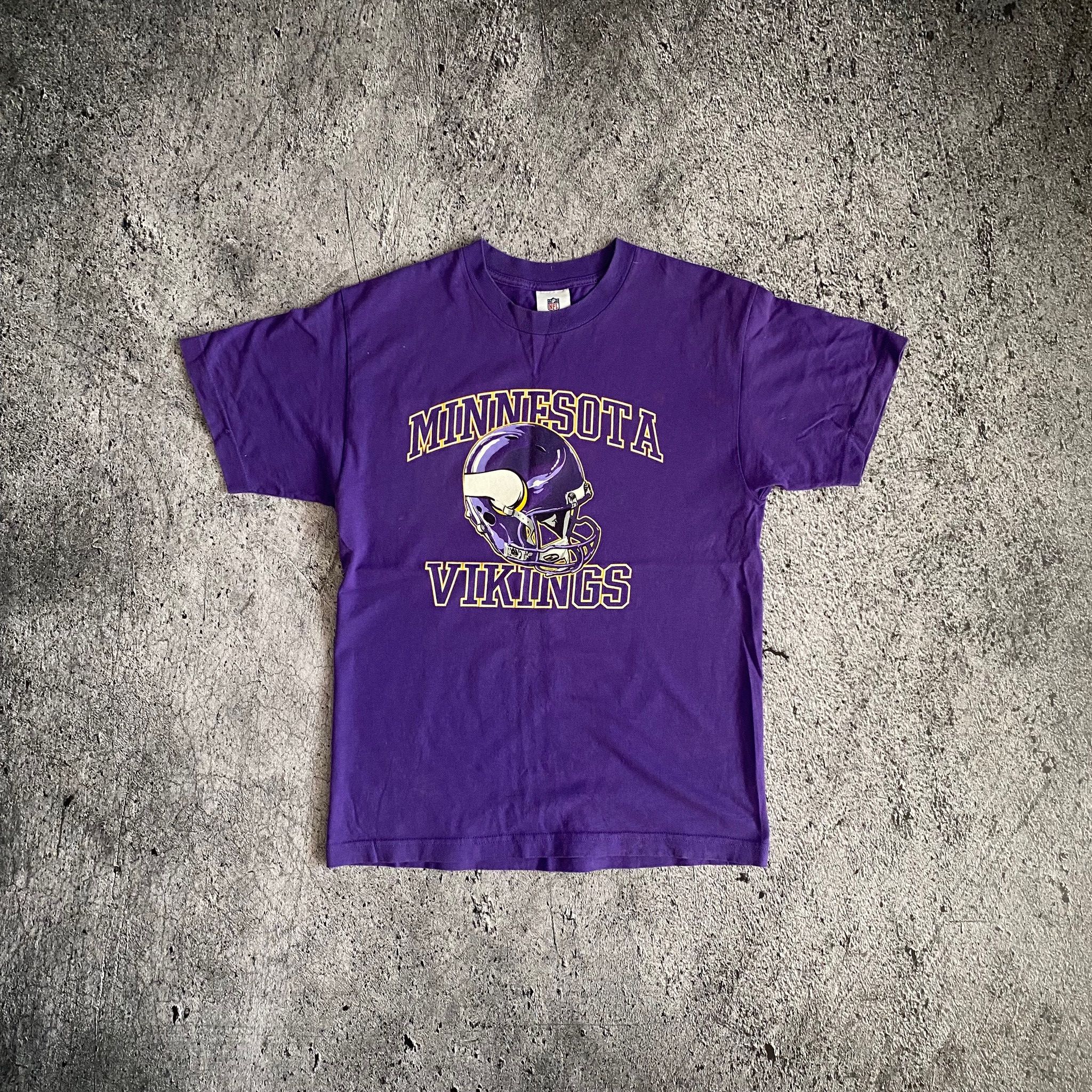 Pre-owned Nfl X Vintage Minnesota Vikings T Shirt In Purple