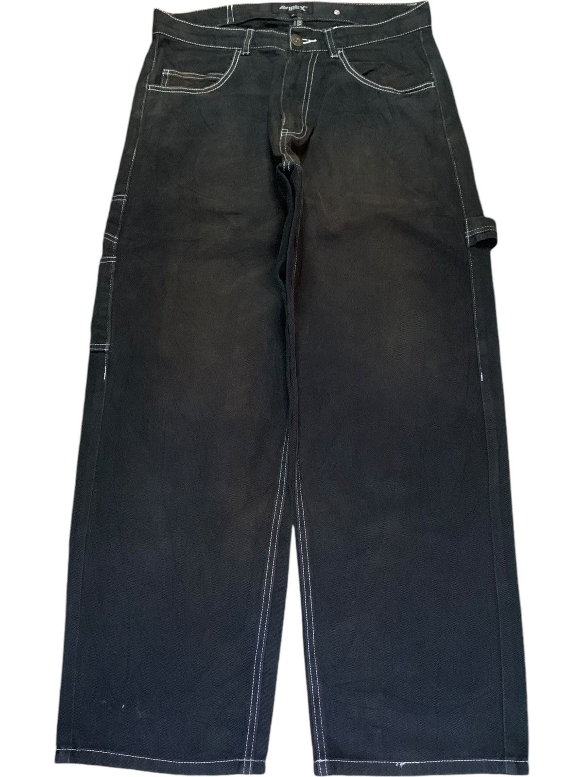 Avirex Vintage Avirex Buckle Back Carpenter Style Baggy Jeans Size US 33 - 1 Thumbnail