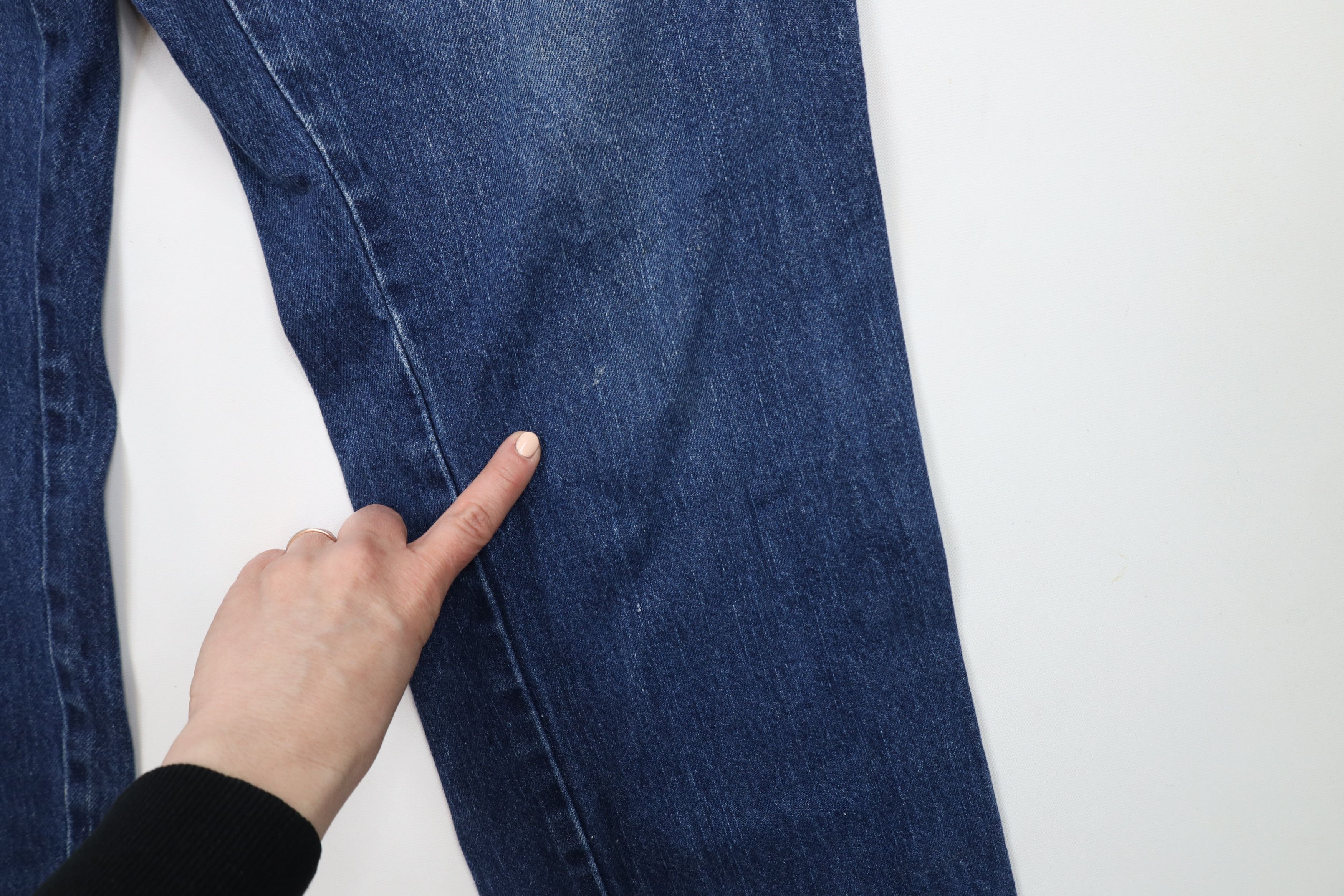 Dickies × Vintage Vintage Dickies Spell Out Wide Leg Denim Jean Blue Cotton Size US 38 / EU 54 - 6 Thumbnail