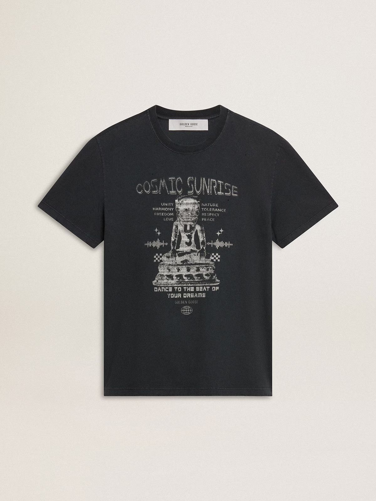 Golden Goose o1s22i1n1224 Cotton T-Shirt in Black Size US M / EU 48-50 / 2 - 1 Thumbnail