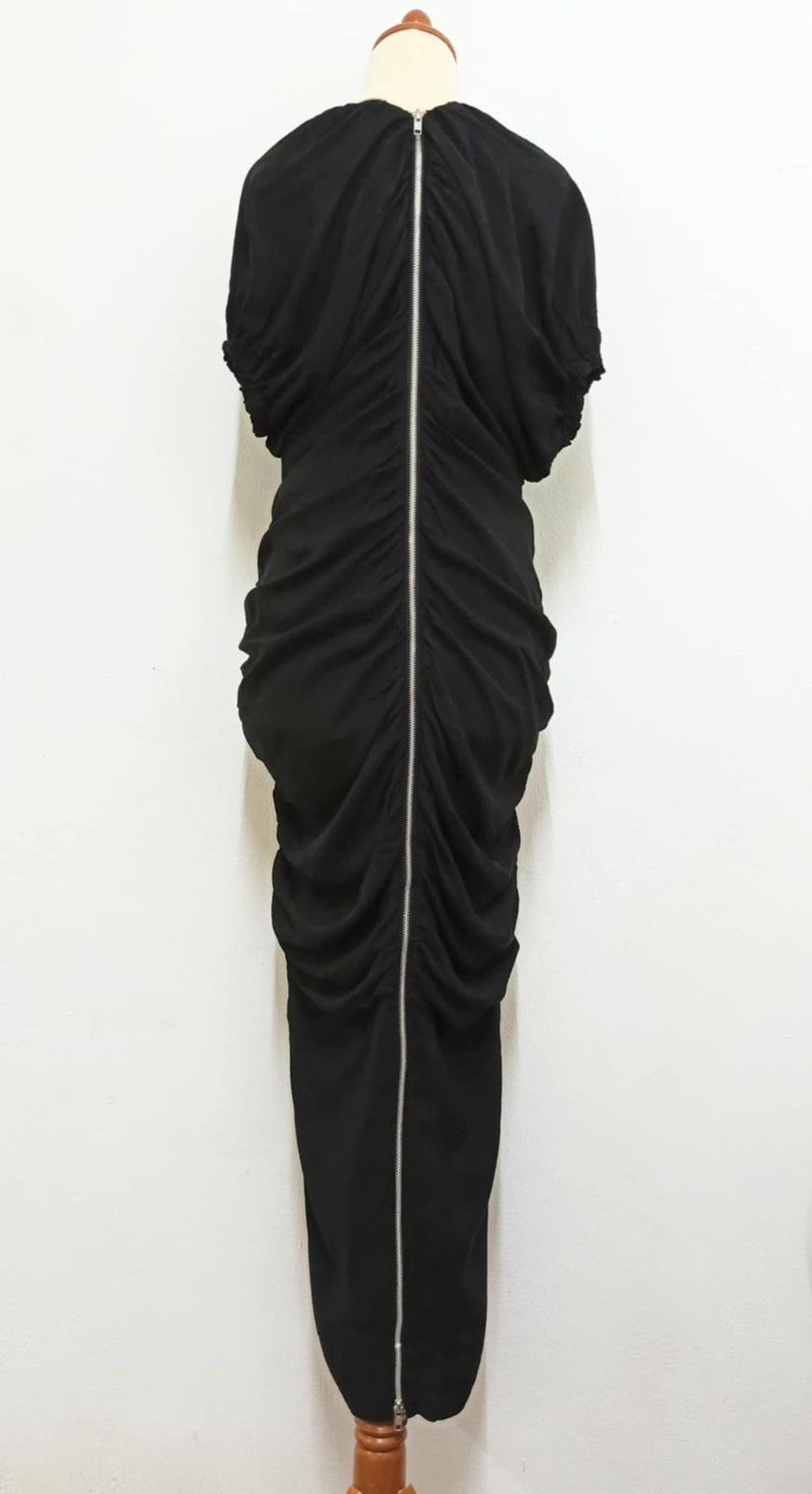 Limi Feu 🔥LIMI FEU RAYON&SILK BLACK ZIPPER MAXI DRESS Size S / US 4 / IT 40 - 5 Thumbnail