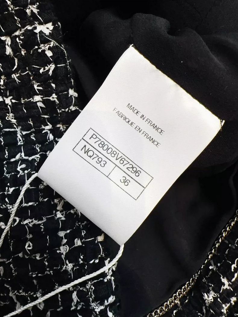 Chanel Chanel 24b black and white mixed color tweed long-sleeved Size XS / US 0-2 / IT 36-38 - 3 Thumbnail