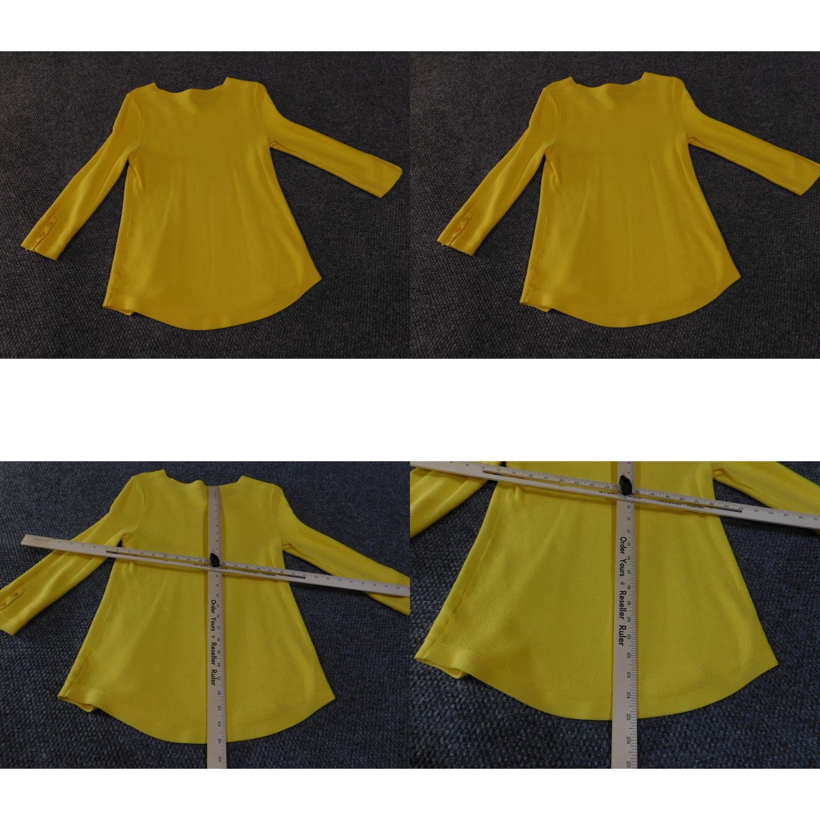 Talbots Talbots sweater womens Small yellow knit buttons stretch pullover Size S / US 4 / IT 40 - 8 Thumbnail