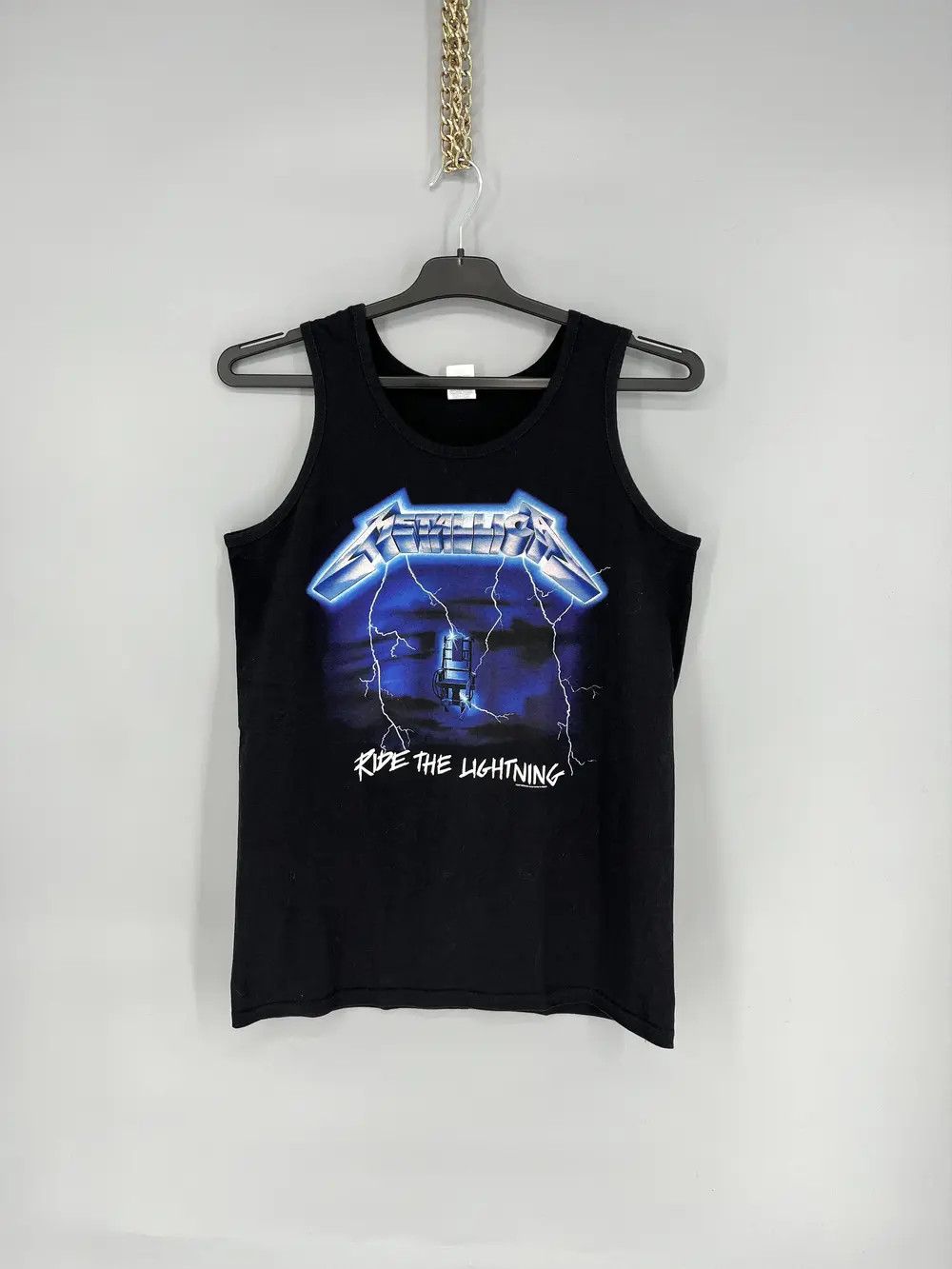 Band Tees Vintage Metallica Ride the Lightning Heavy Metal Rock Tshirt Size US M / EU 48-50 / 2 - 1 Thumbnail