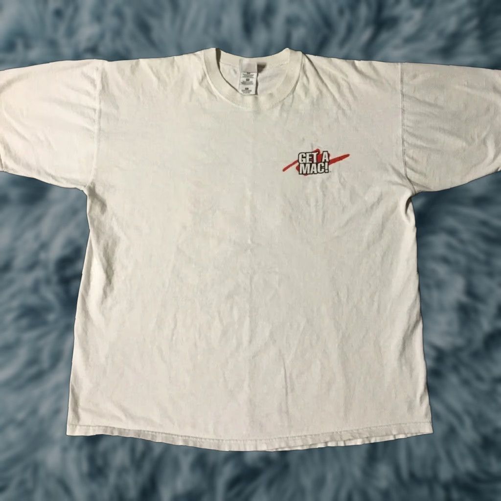 Vintage Vtg Mac Friends Don’t Let Friends Buy A PC Promo Shirt XL White Shirt Mens XL MacBook Humor 80s 90s Grunge Rock Tech Computer Joke Size US XL / EU 56 / 4 - 1 Thumbnail