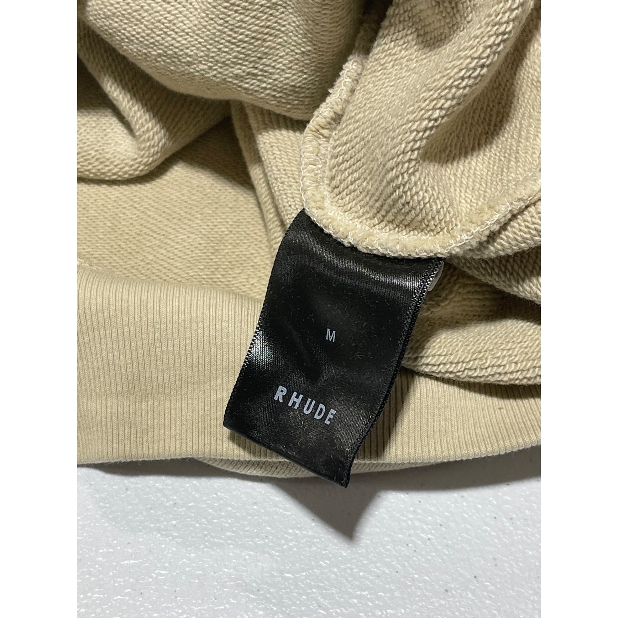 Rhude NEW RHUDE SCRIPT TAUPE HOODIE SZ MEDIUM Size US M / EU 48-50 / 2 - 7 Thumbnail