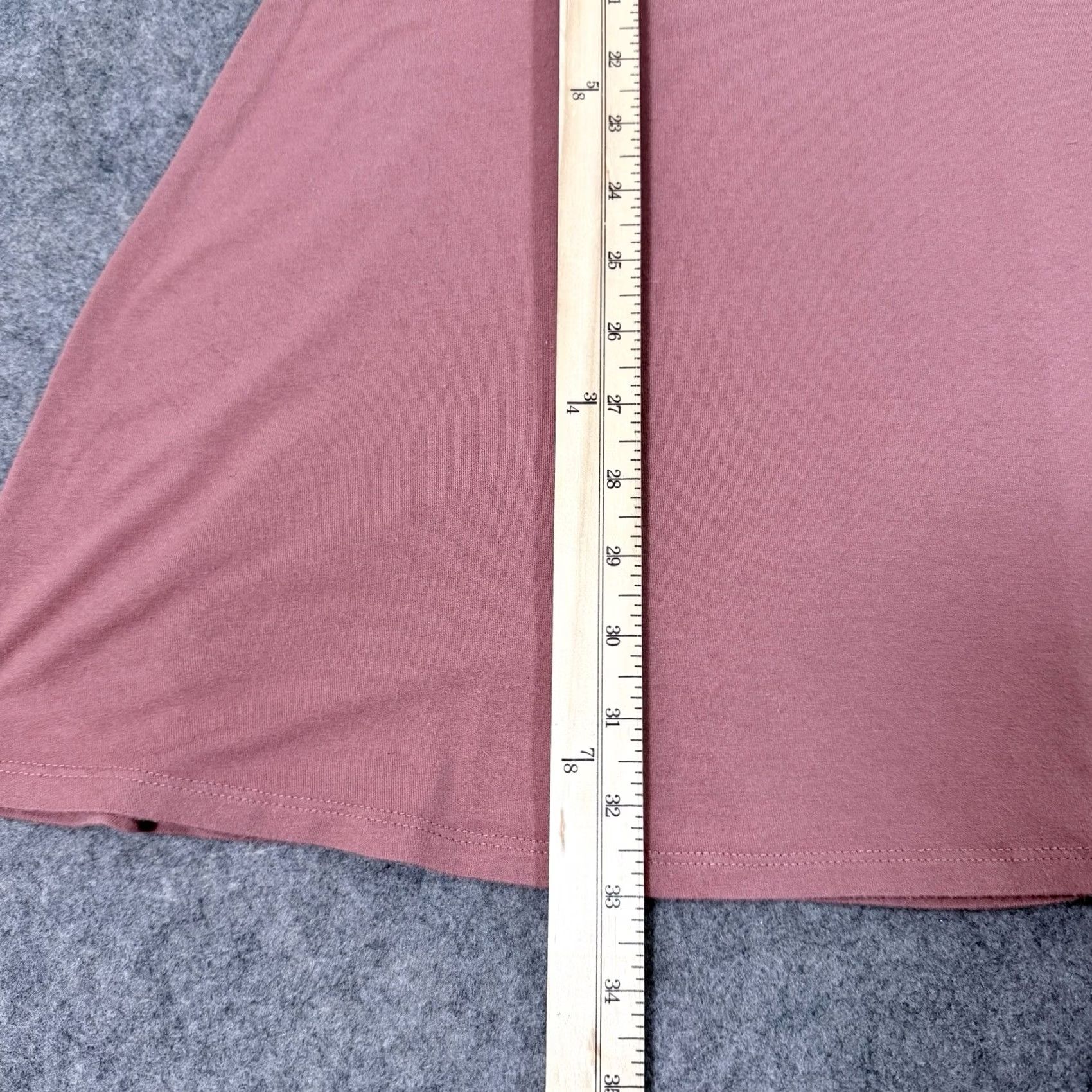 Vintage Arizona Jeans Dress Shirt Pink L Womens Short Sleeve Stretch Pullover 90s Casual Modern City University Western T‑Shirt Dress Size L / US 10 / IT 46 - 5 Thumbnail