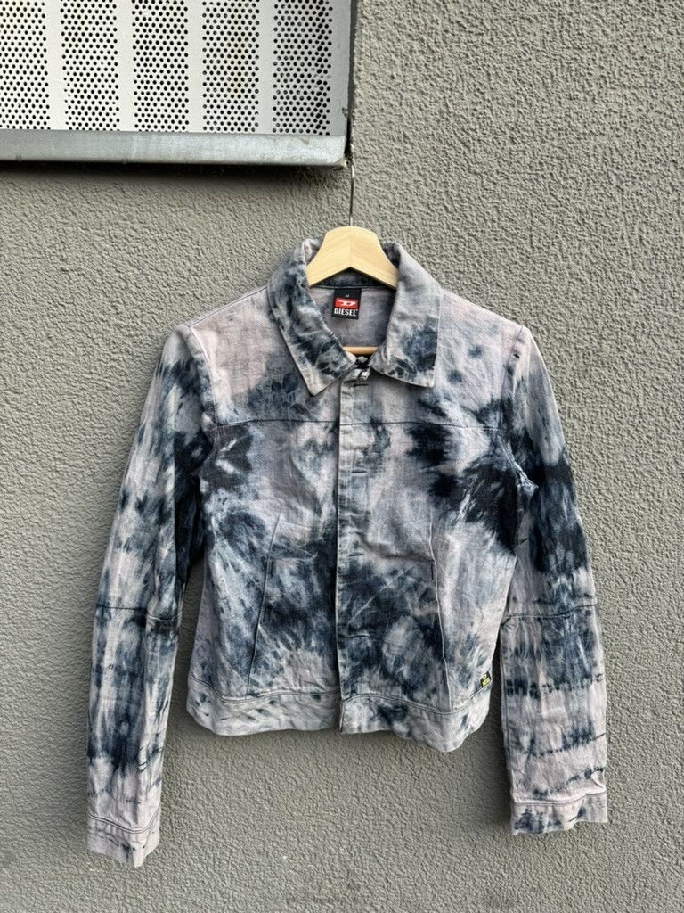 Diesel × Vintage Diesel Denim Tie Dye Jacket Mod Sobea Blue M Size M / US 6-8 / IT 42-44 - 1 Thumbnail