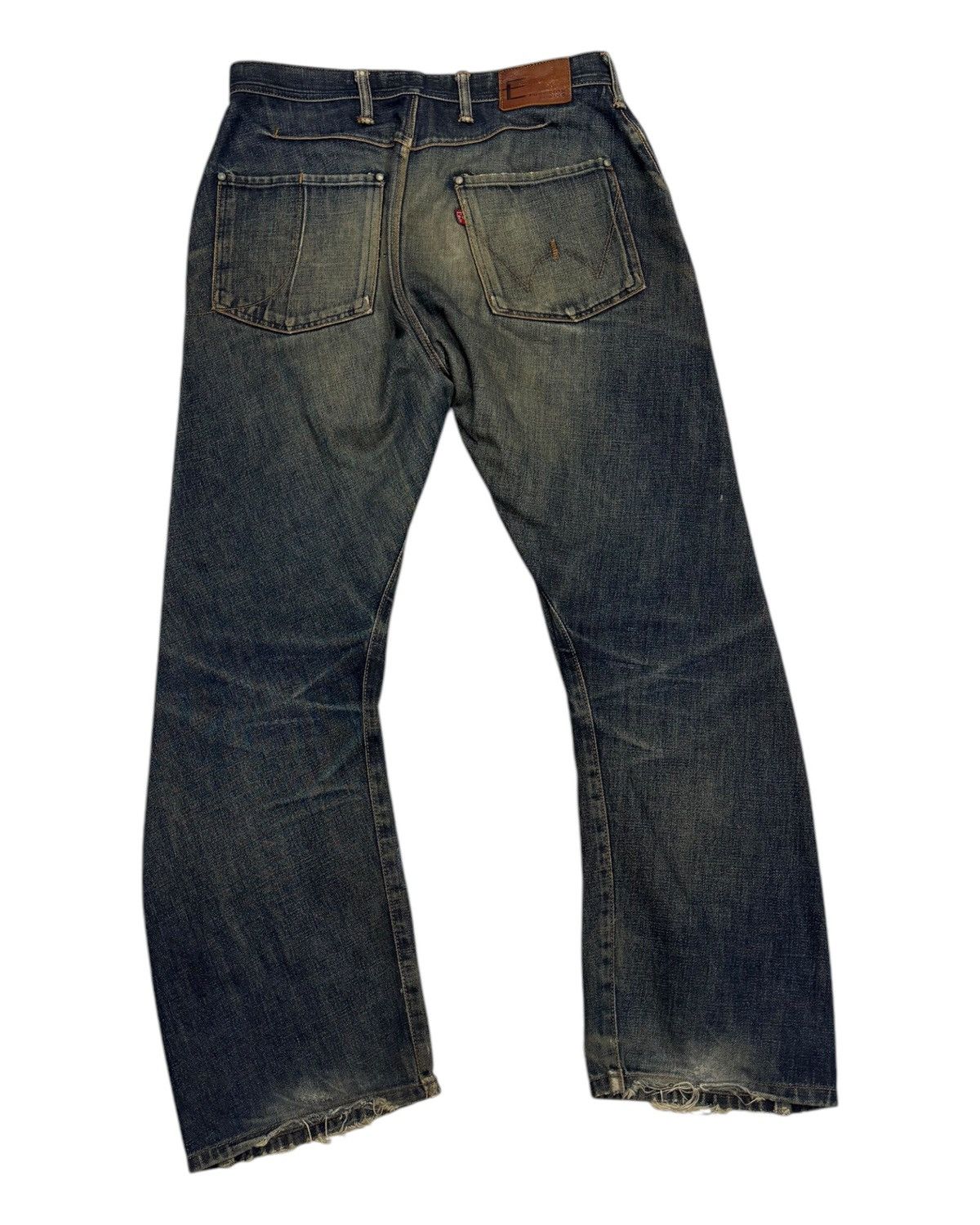 Edwin 🔥BAGGY EDWIN FUNCTION THRASHED DISTRESSED DENIM JEAN Size US 32 / EU 48 - 4 Thumbnail