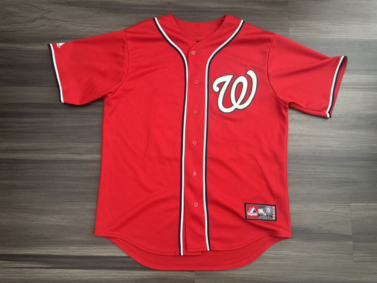 Majestic Washington Nationals Bryce Harper #34 Stitched MLB Jersey Size US L / EU 52-54 / 3 - 1 Thumbnail