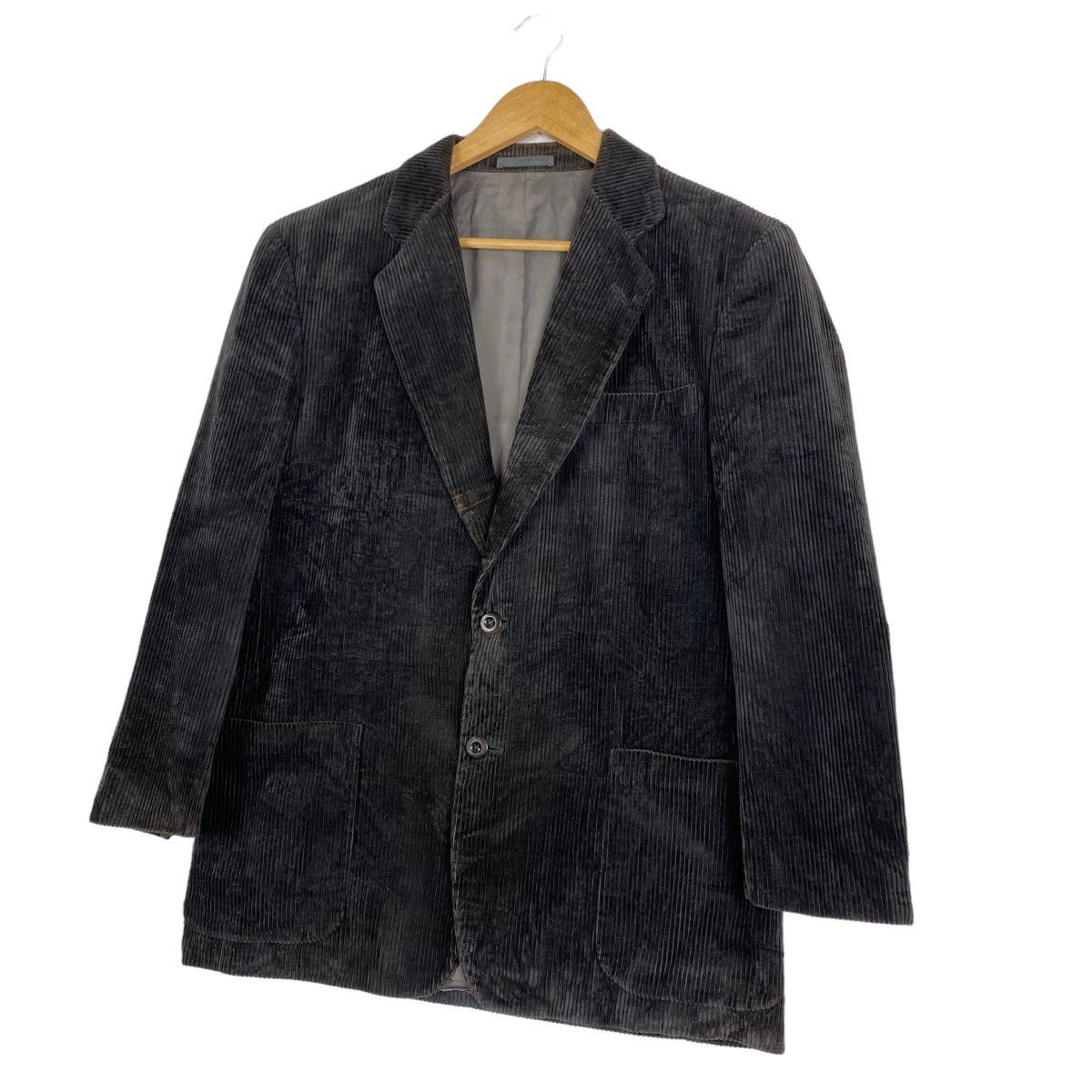 Burberry BURBERRYS CORDUROY BUTTON COAT BLAZER Size US M / EU 48-50 / 2 - 2 Thumbnail