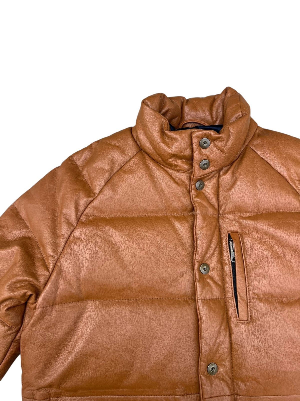 JACKROSE Jackrose Goatskin Leather Down Feather Puffer Jacket Size US M / EU 48-50 / 2 - 6 Thumbnail