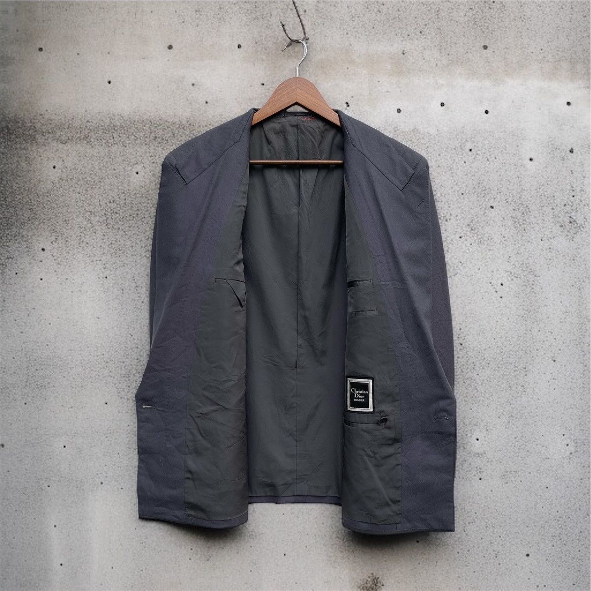 Christian Dior Monsieur 🔥Vintage Christian Dior Men's Double Breasted Suit Jacket Size US L / EU 52-54 / 3 - 2 Thumbnail