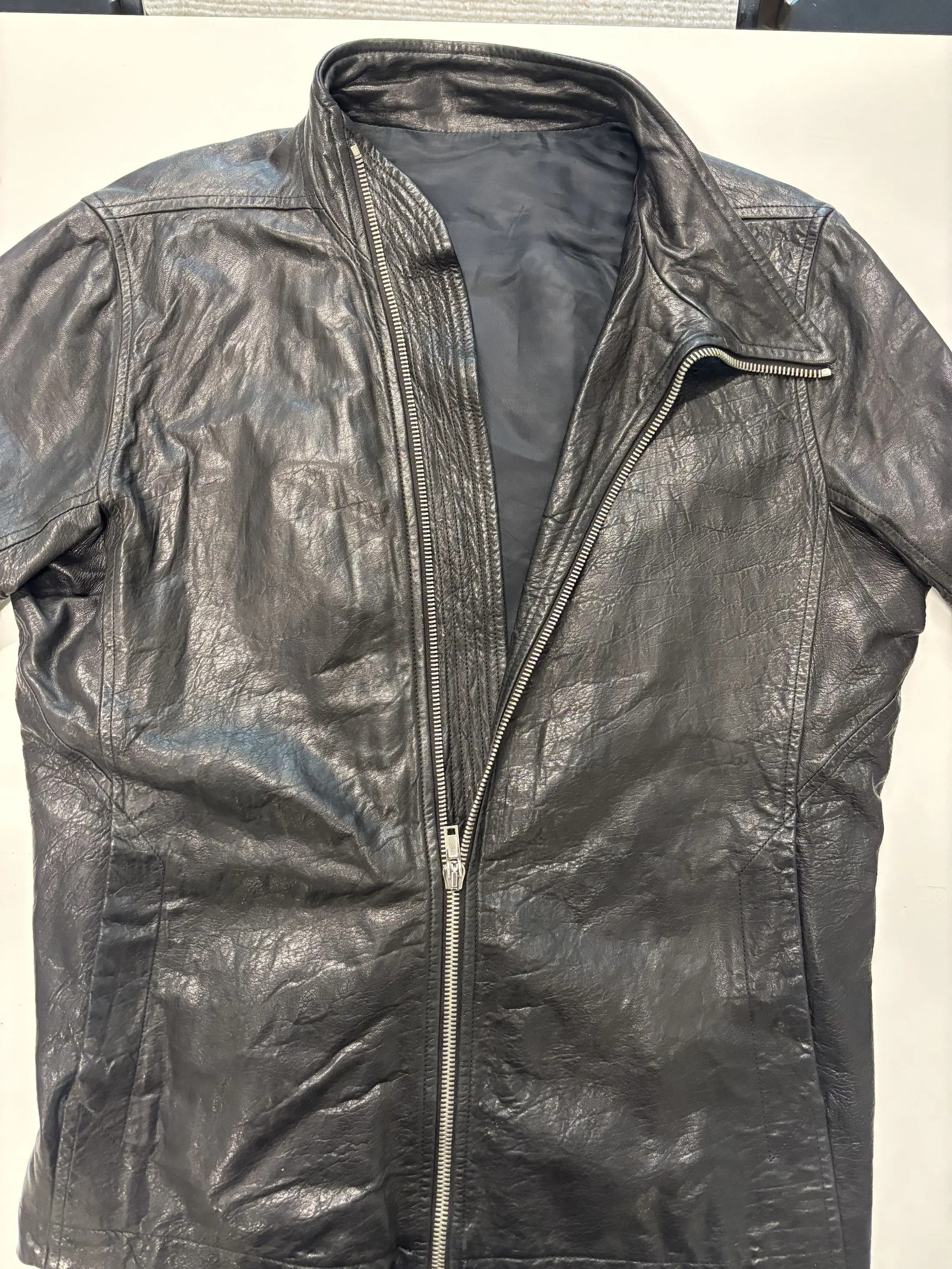 Rick Owens Rick Owens Mainline Lambskin Leather Jacket Size US XL / EU 56 / 4 - 3 Thumbnail