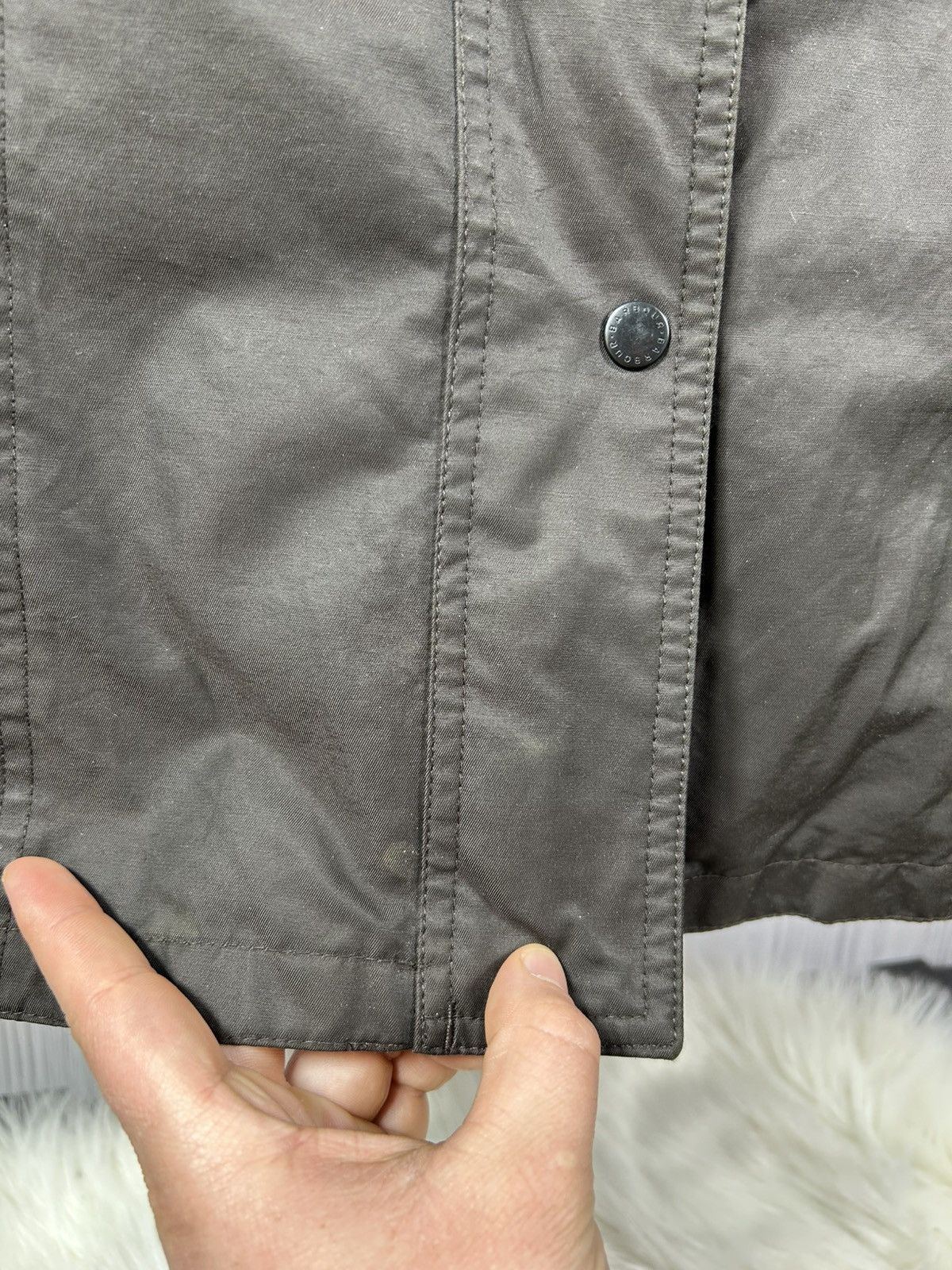 Barbour Barbour Twill Belsay Women’s Brown Waterproof Long Jacket Size XL / US 12-14 / IT 48-50 - 14 Thumbnail